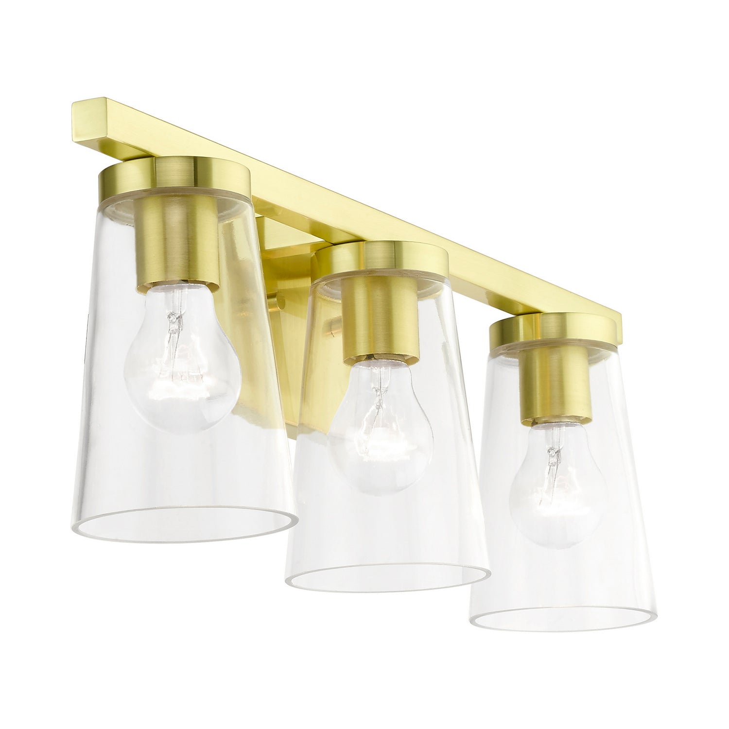 Livex Lighting - 17623-12 - Three Light Vanity Sconce - Cityview - Satin Brass