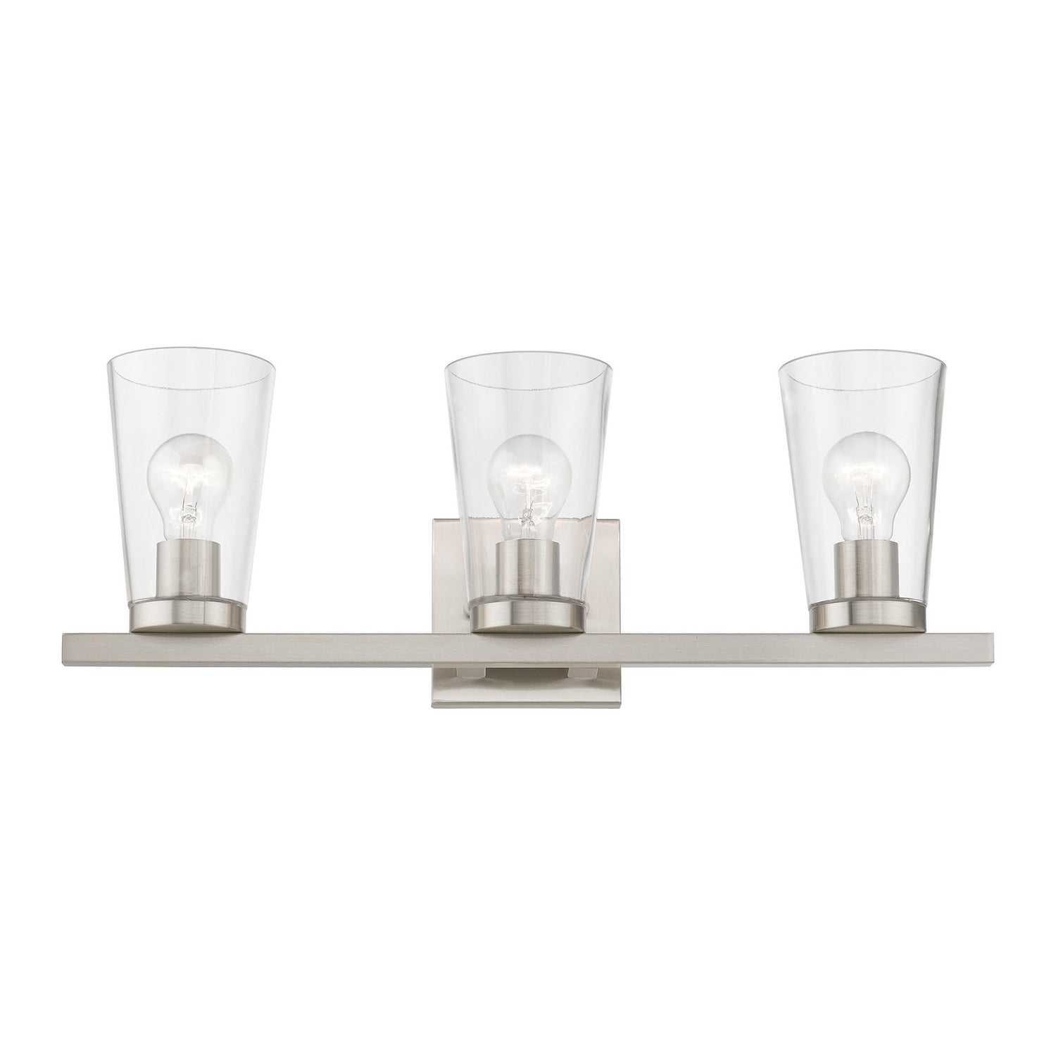 Livex Lighting - 17623-91 - Three Light Vanity Sconce - Cityview - Brushed Nickel