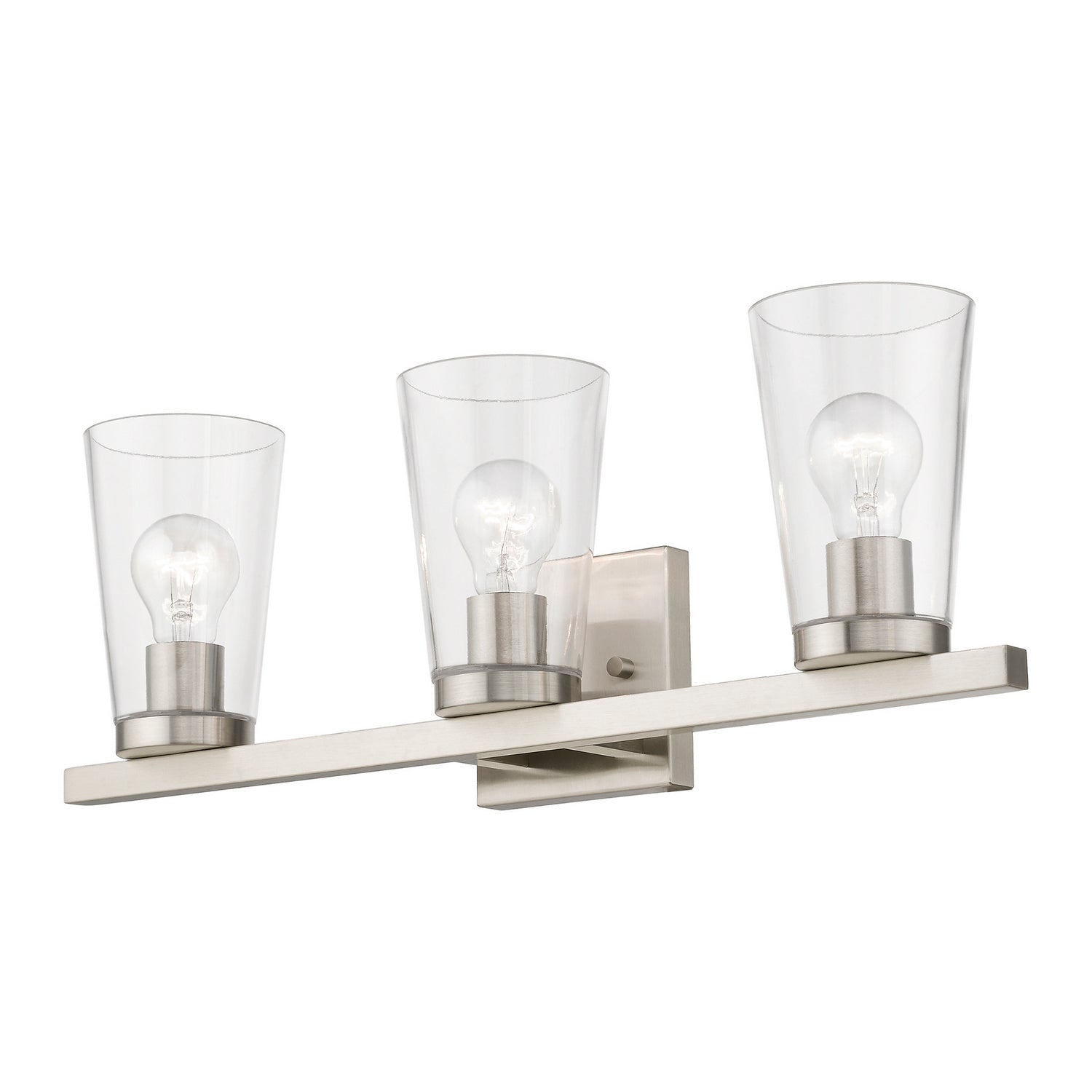 Livex Lighting - 17623-91 - Three Light Vanity Sconce - Cityview - Brushed Nickel