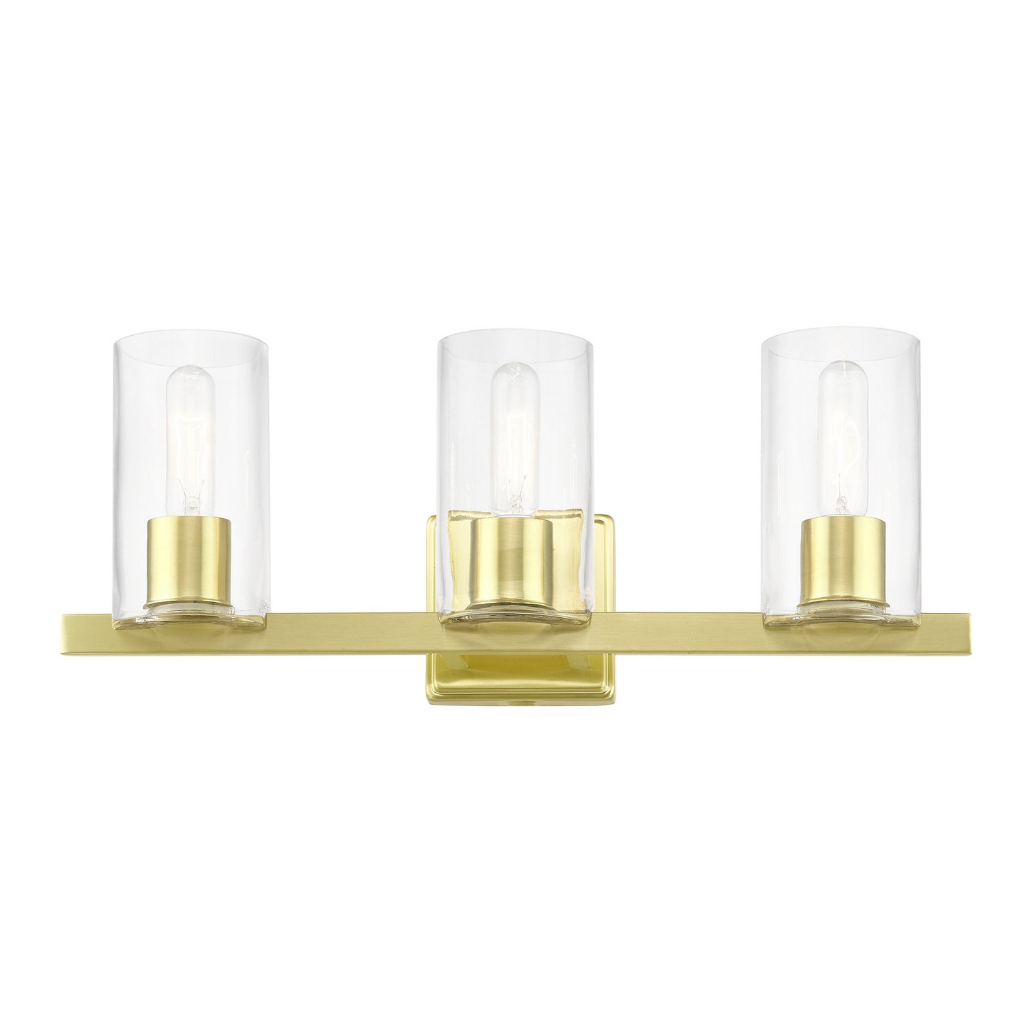 Livex Lighting - 18033-12 - Three Light Vanity Sconce - Clarion - Satin Brass