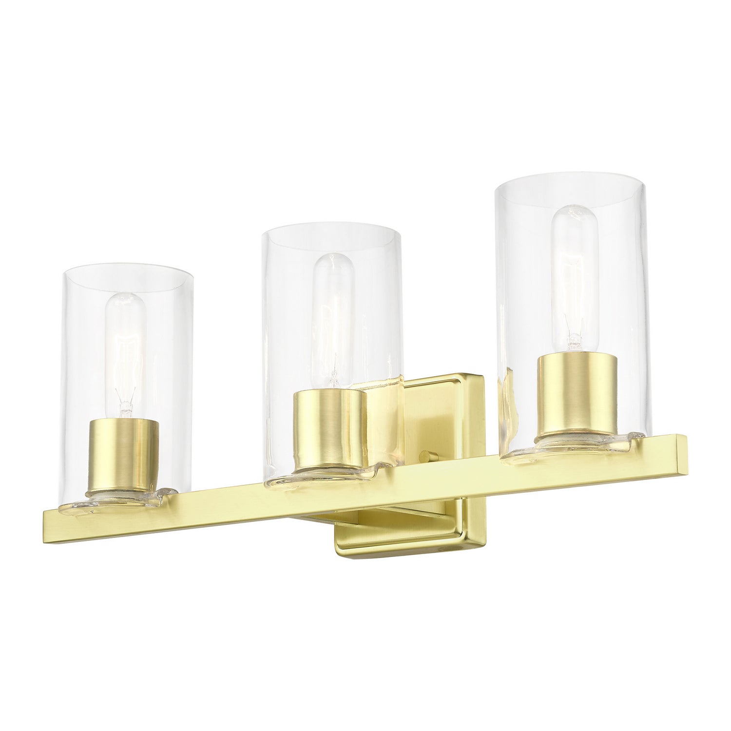Livex Lighting - 18033-12 - Three Light Vanity Sconce - Clarion - Satin Brass