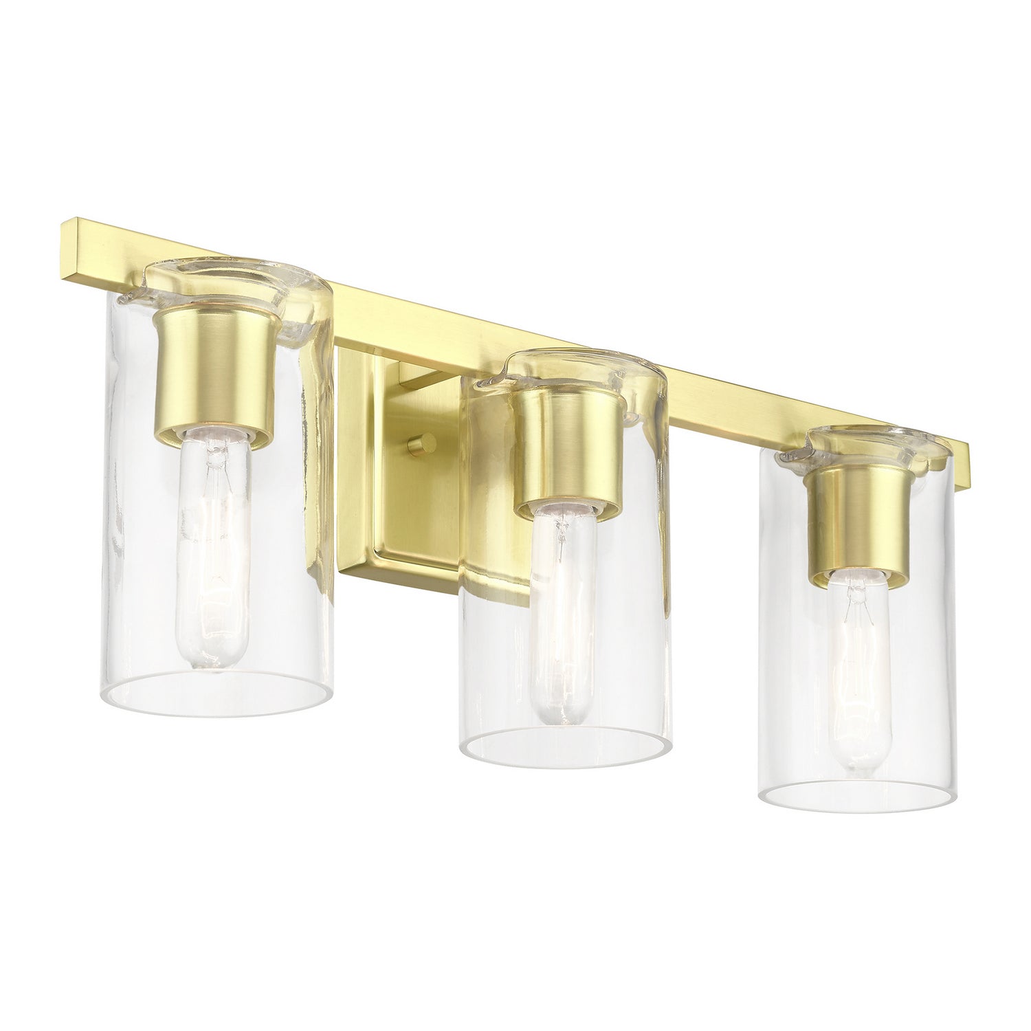 Livex Lighting - 18033-12 - Three Light Vanity Sconce - Clarion - Satin Brass
