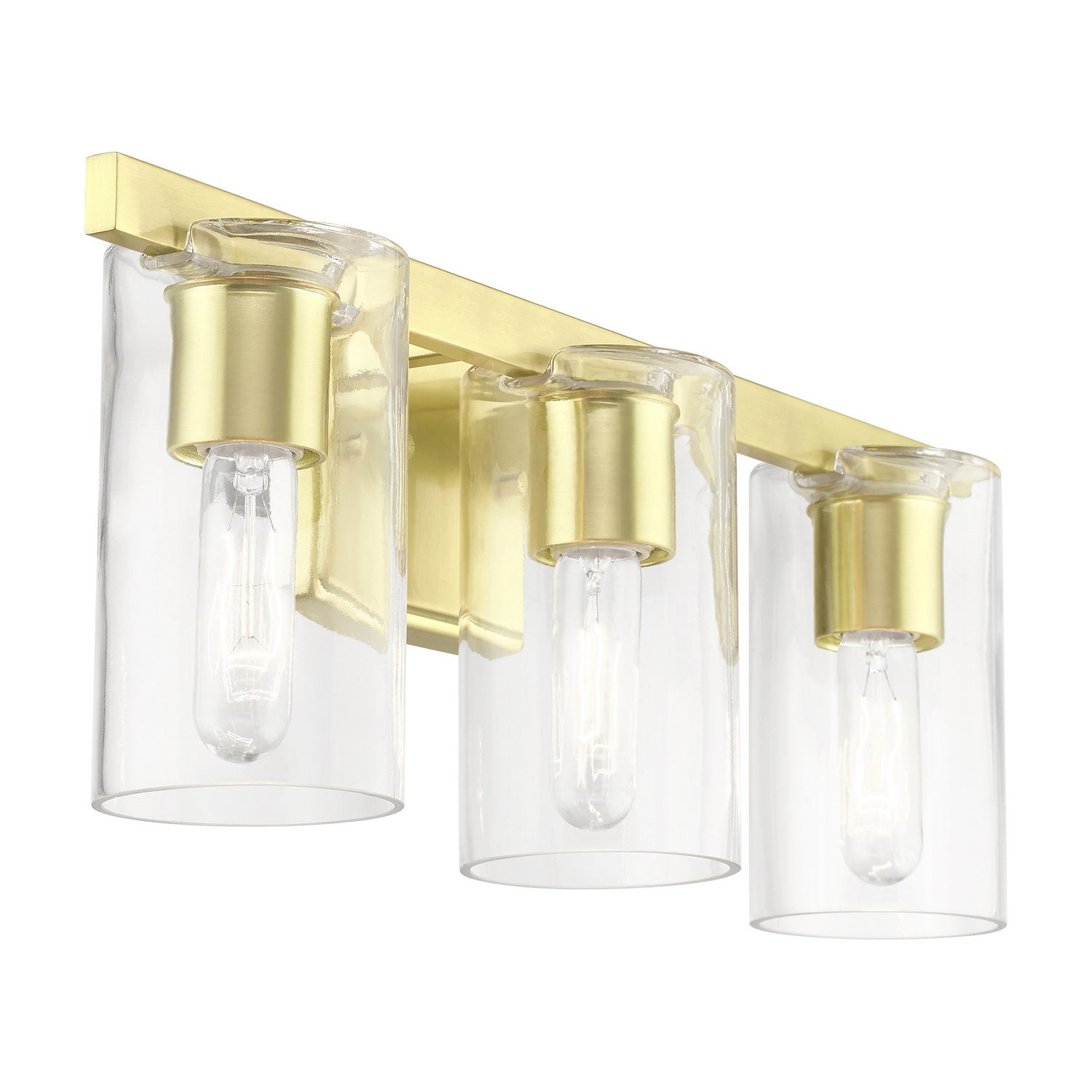 Livex Lighting - 18033-12 - Three Light Vanity Sconce - Clarion - Satin Brass