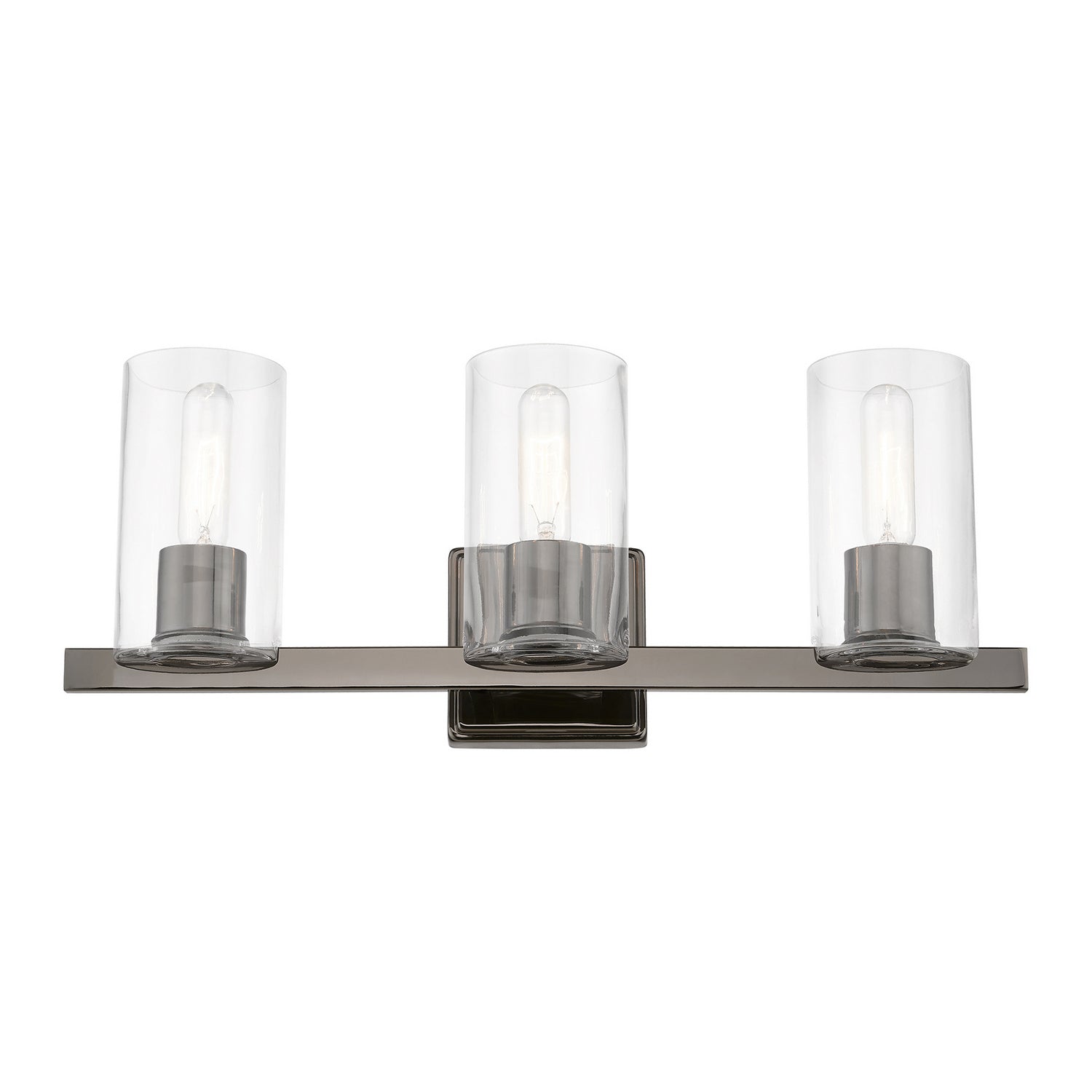 Livex Lighting - 18033-46 - Three Light Vanity Sconce - Clarion - Black Chrome