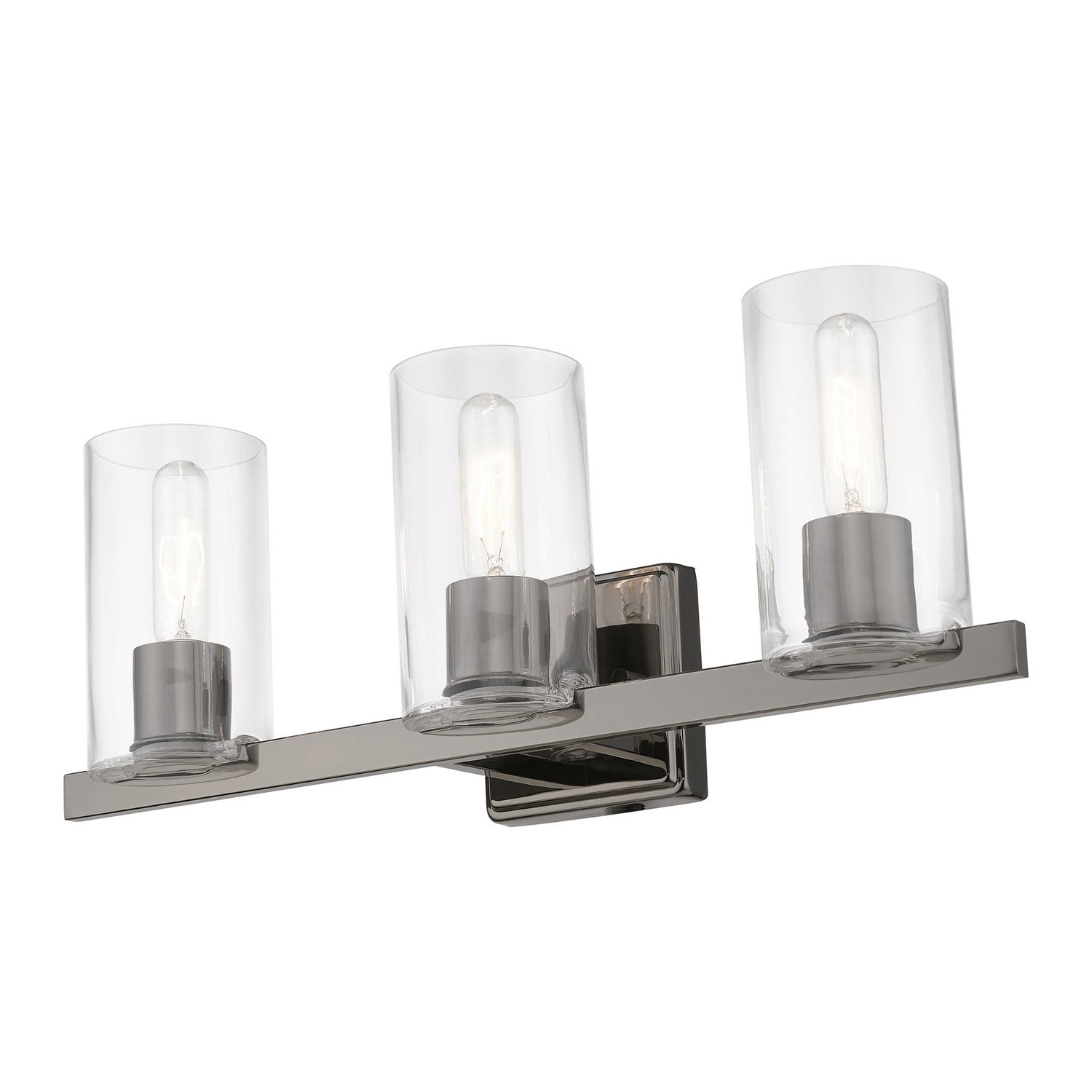 Livex Lighting - 18033-46 - Three Light Vanity Sconce - Clarion - Black Chrome