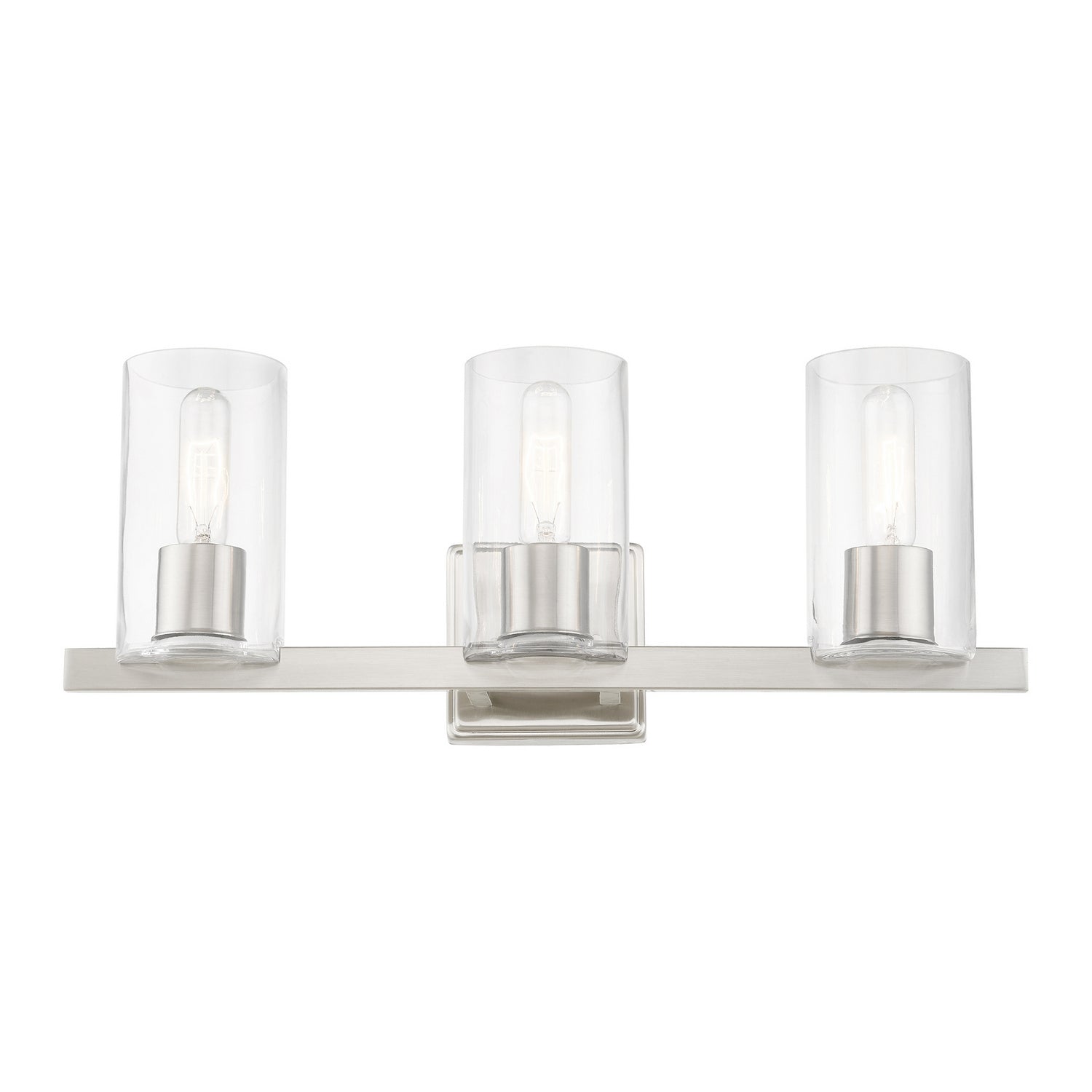 Livex Lighting - 18033-91 - Three Light Vanity Sconce - Clarion - Brushed Nickel