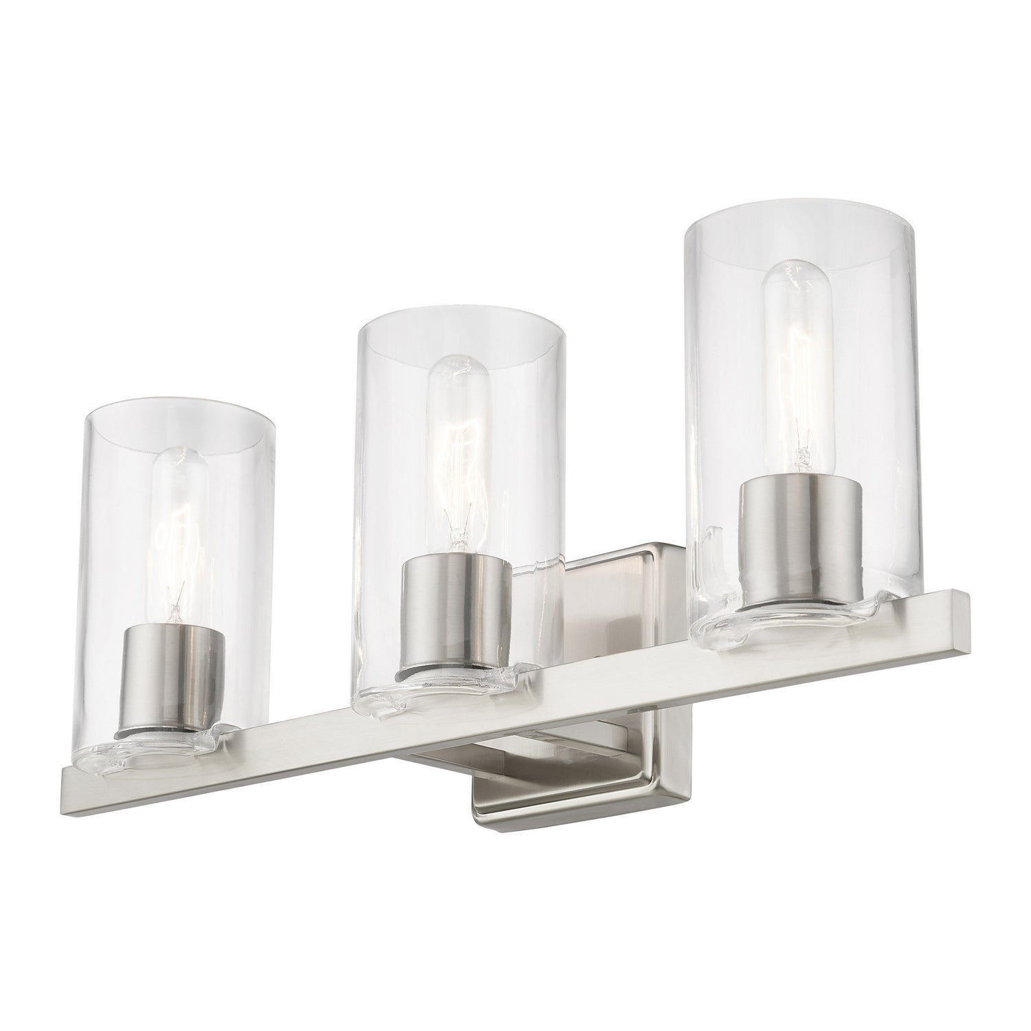 Livex Lighting - 18033-91 - Three Light Vanity Sconce - Clarion - Brushed Nickel