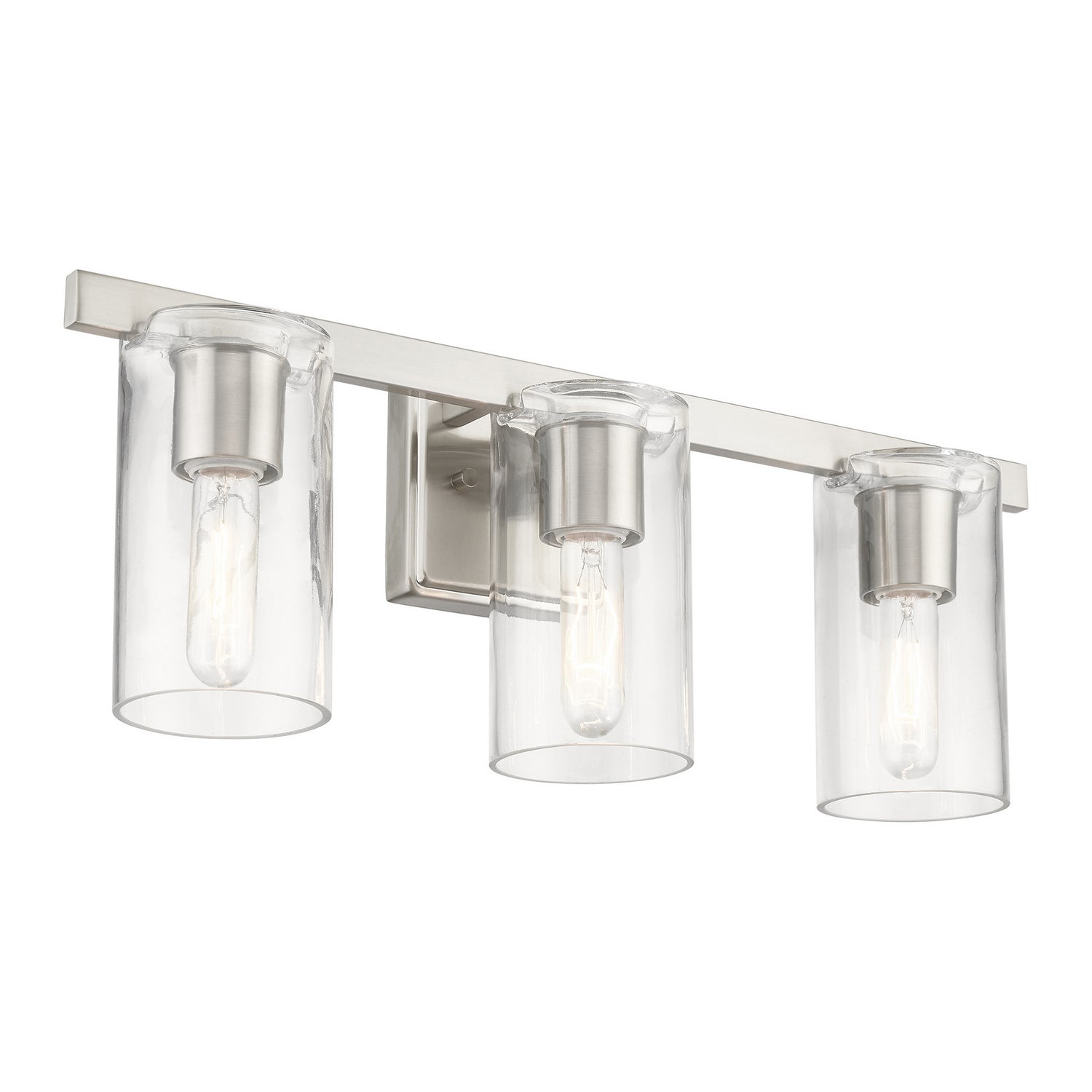 Livex Lighting - 18033-91 - Three Light Vanity Sconce - Clarion - Brushed Nickel