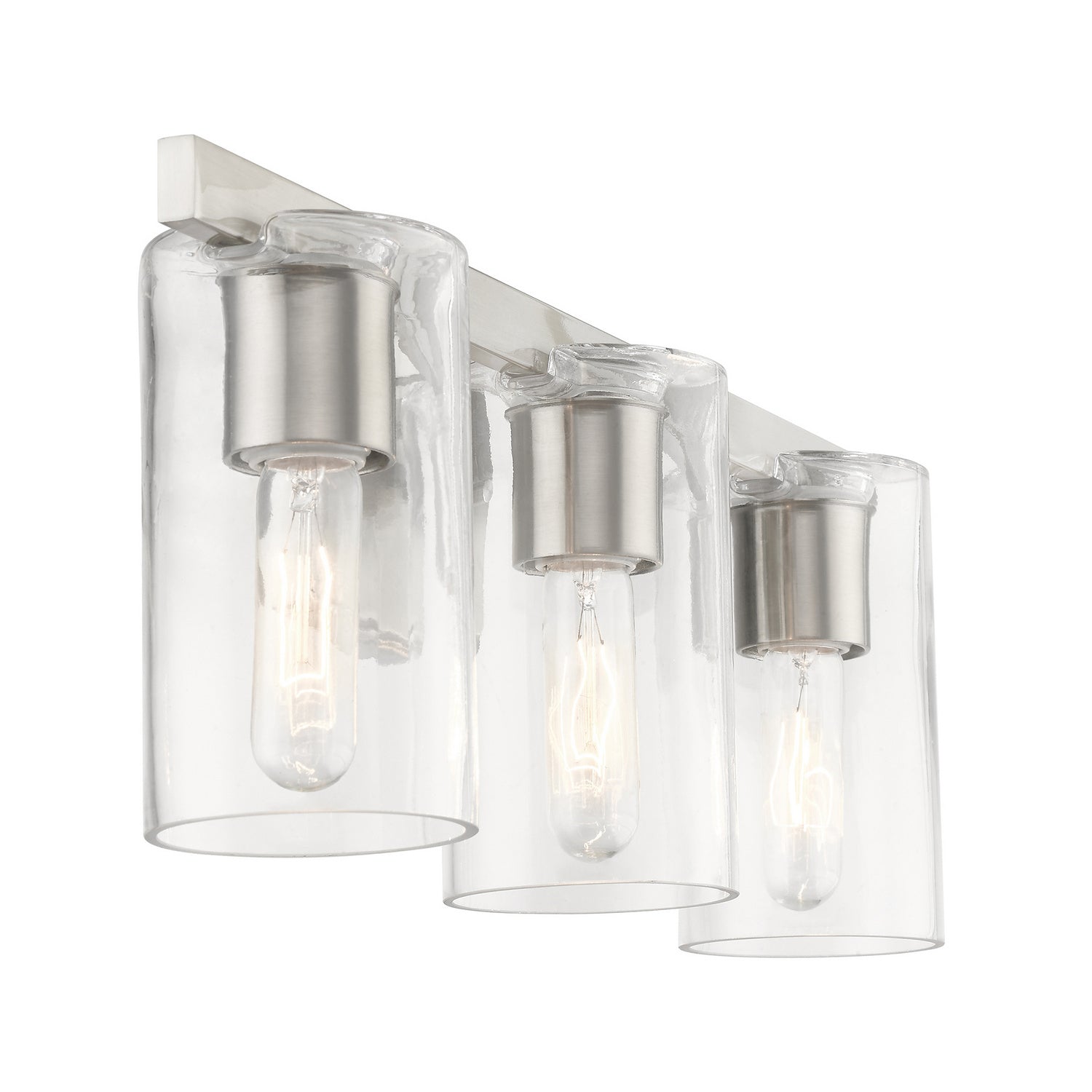Livex Lighting - 18033-91 - Three Light Vanity Sconce - Clarion - Brushed Nickel