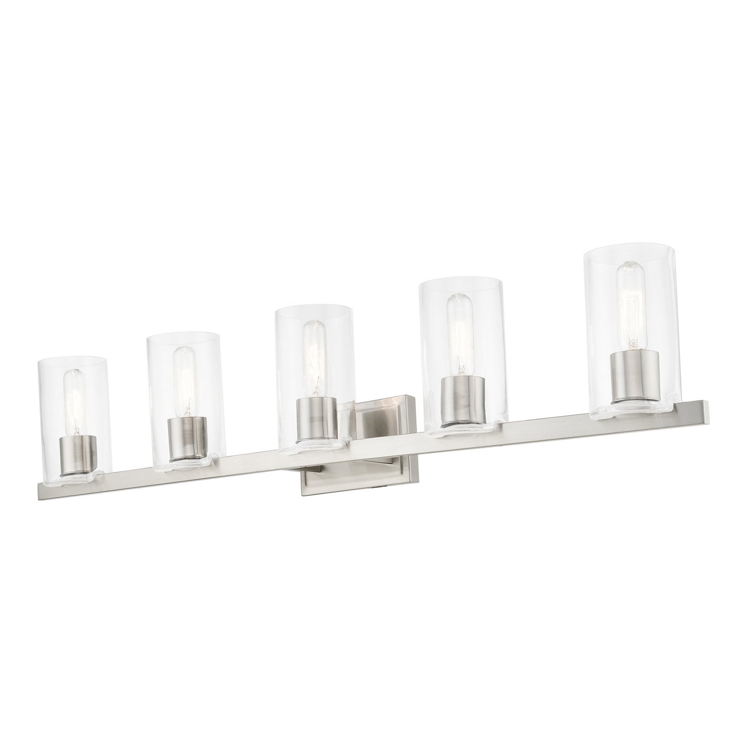 Livex Lighting - 18035-91 - Five Light Vanity Sconce - Clarion - Brushed Nickel
