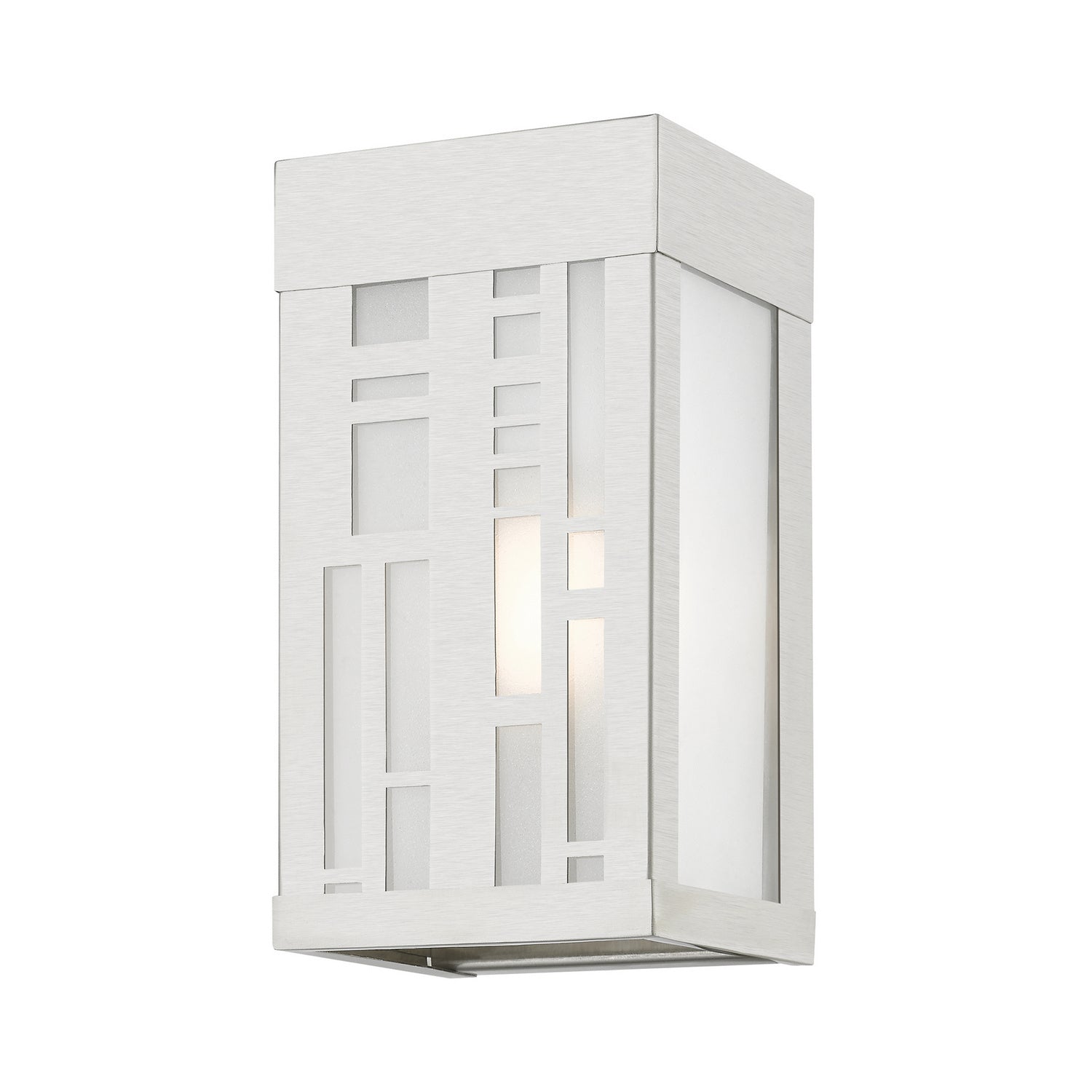 Livex Lighting - 22971-91 - One Light Outdoor Wall Sconce - Malmo - Brushed Nickel