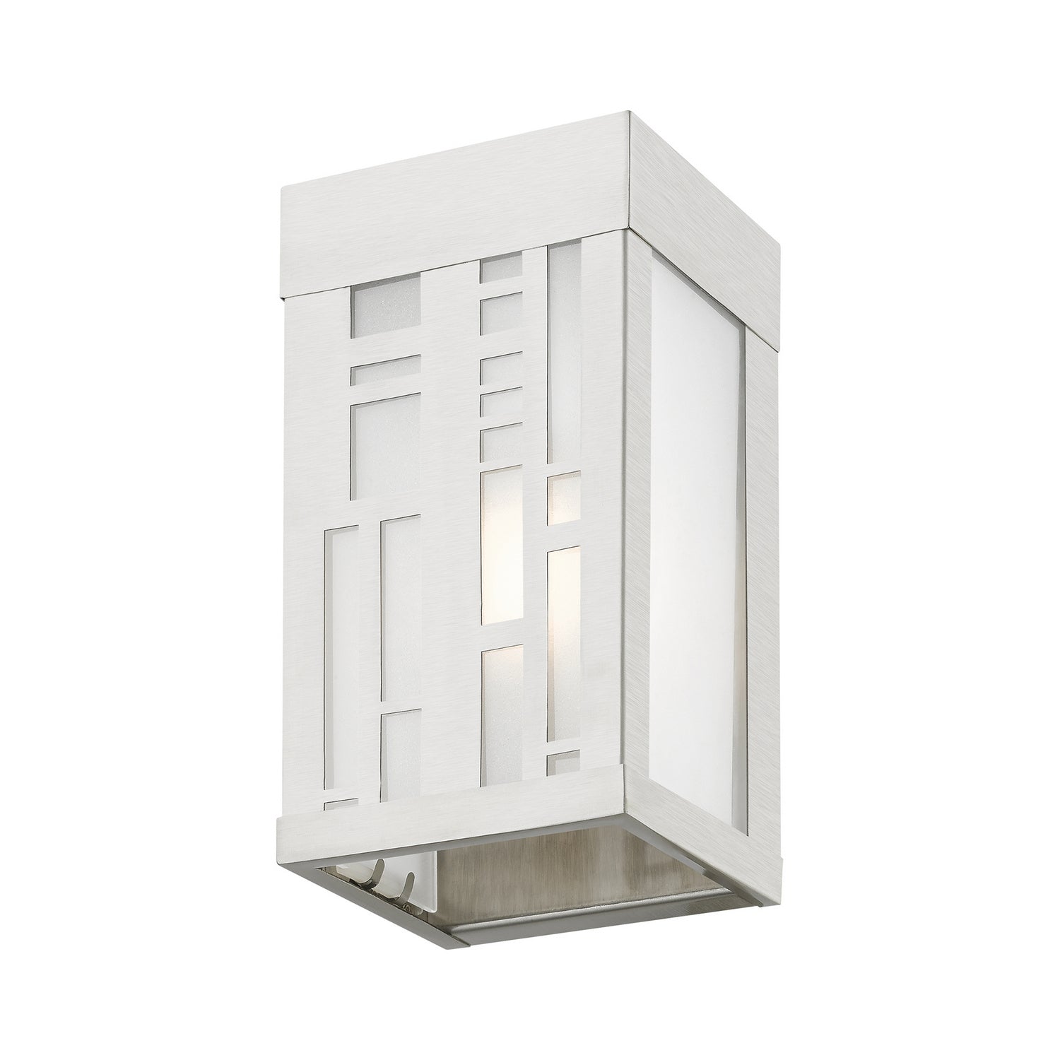 Livex Lighting - 22971-91 - One Light Outdoor Wall Sconce - Malmo - Brushed Nickel