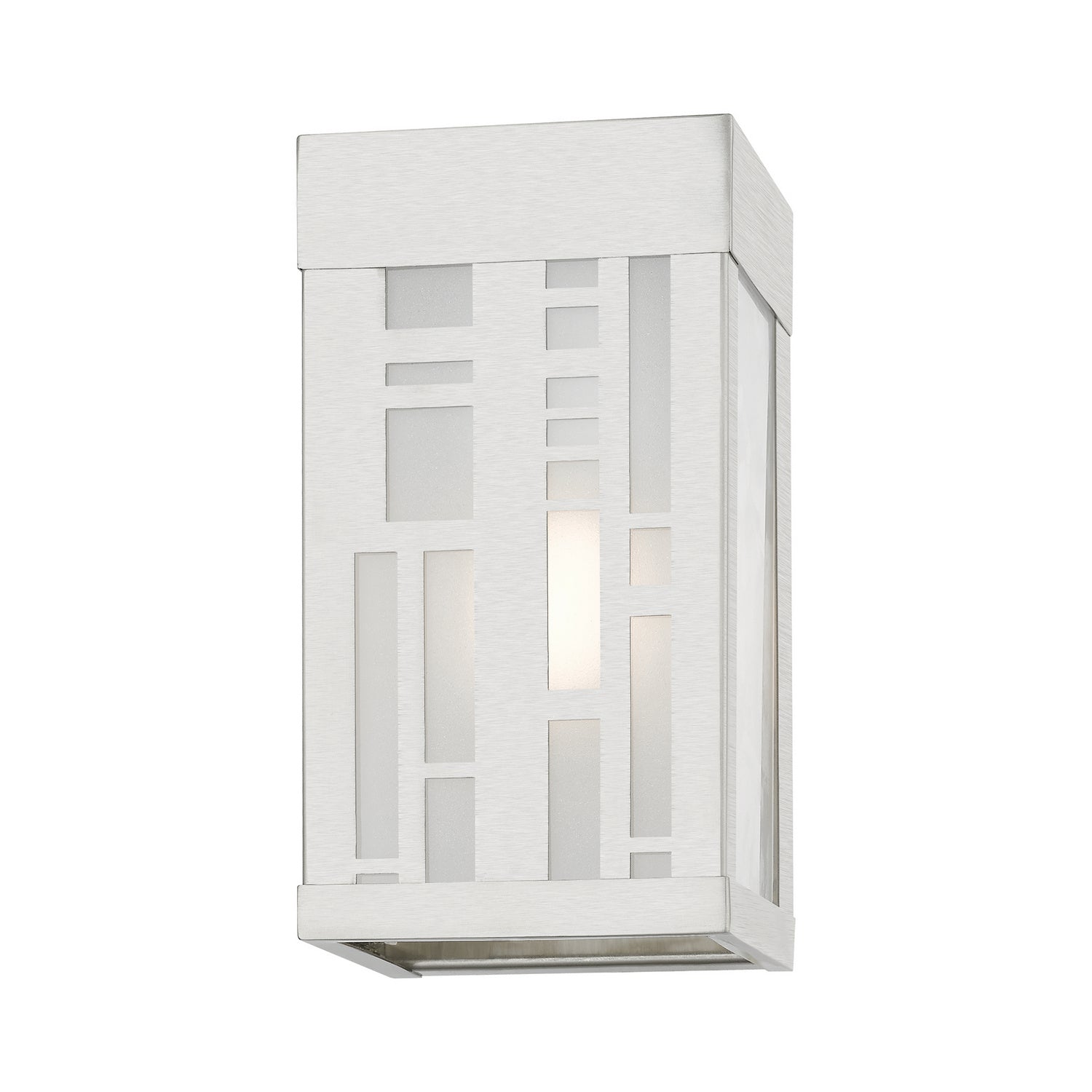 Livex Lighting - 22971-91 - One Light Outdoor Wall Sconce - Malmo - Brushed Nickel