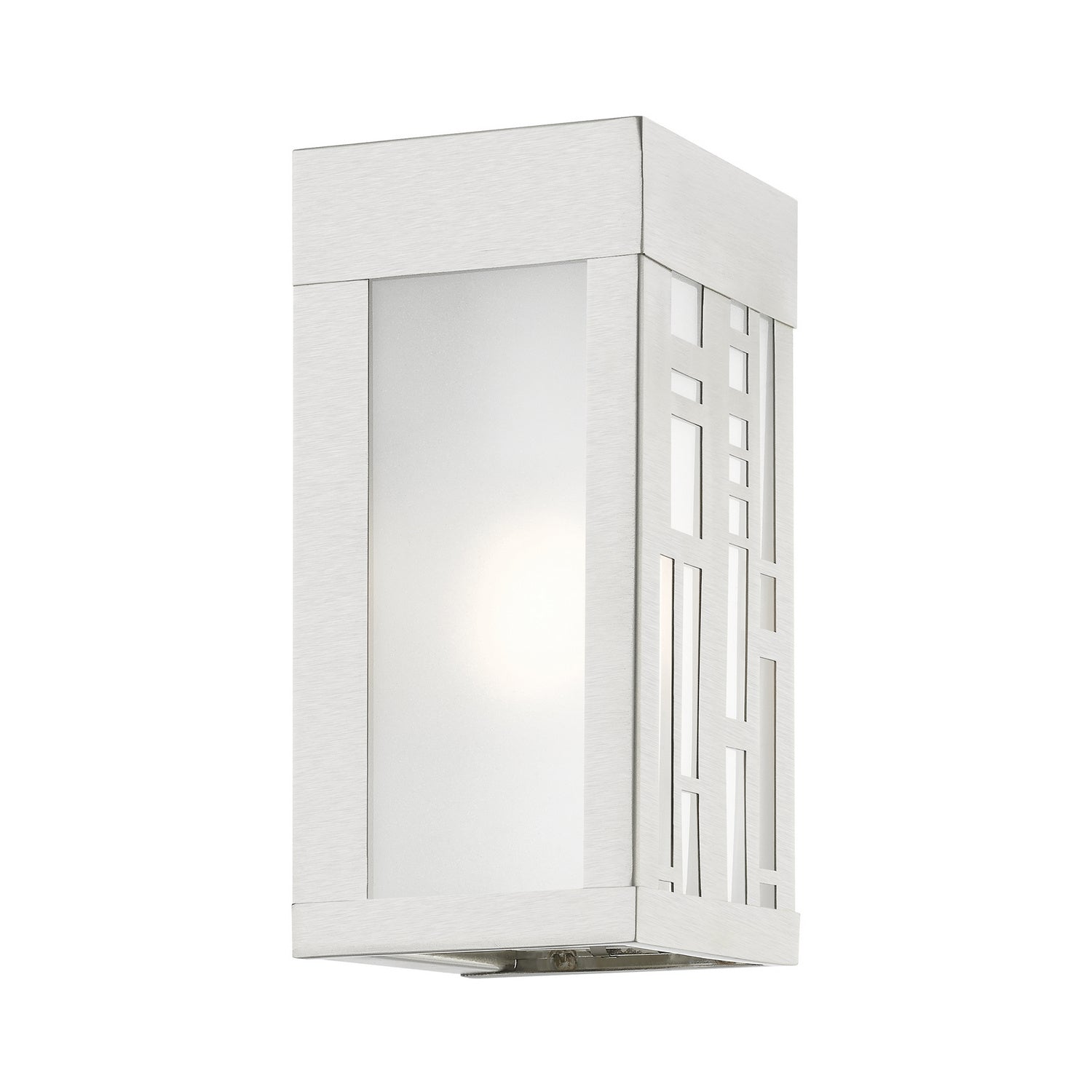 Livex Lighting - 22971-91 - One Light Outdoor Wall Sconce - Malmo - Brushed Nickel