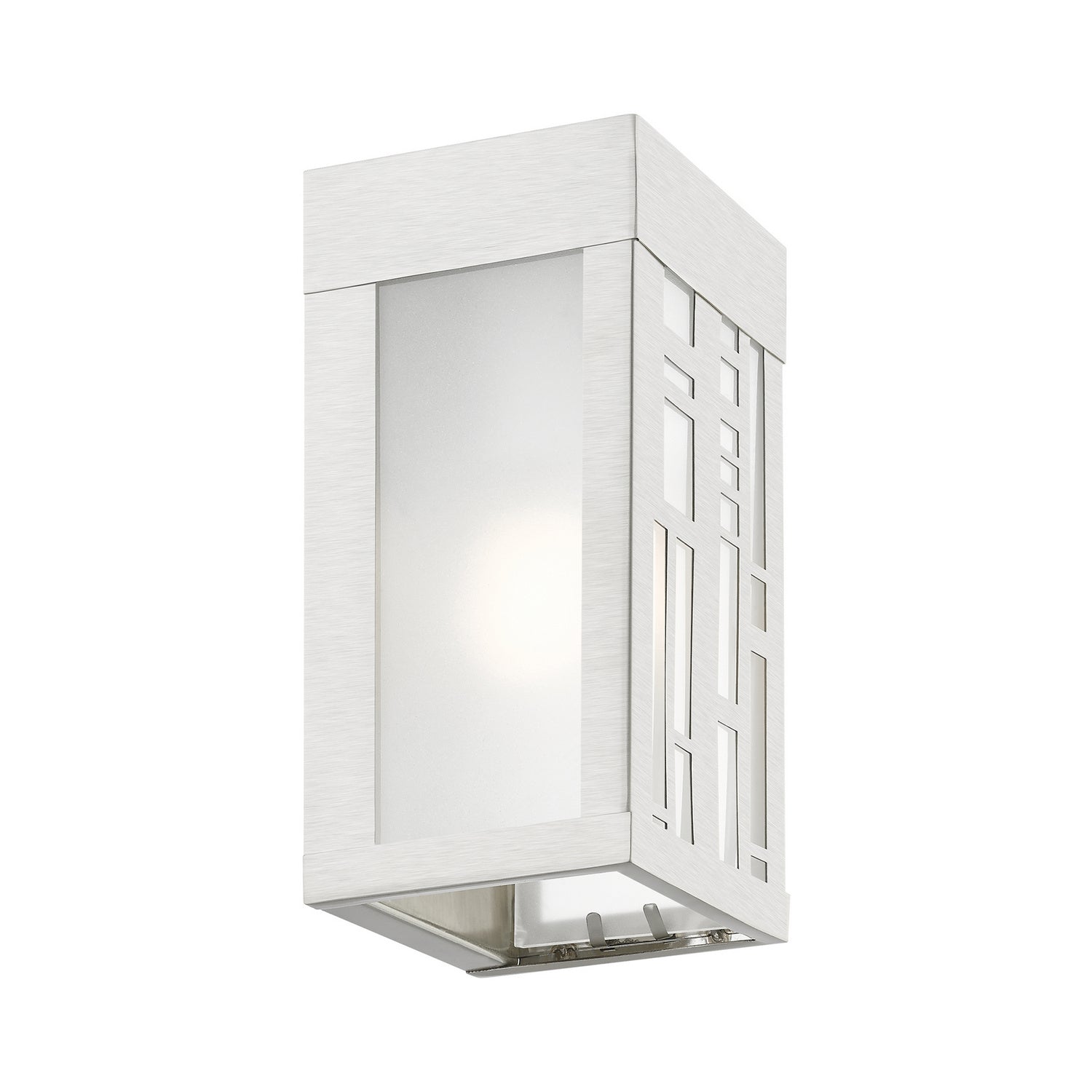 Livex Lighting - 22971-91 - One Light Outdoor Wall Sconce - Malmo - Brushed Nickel
