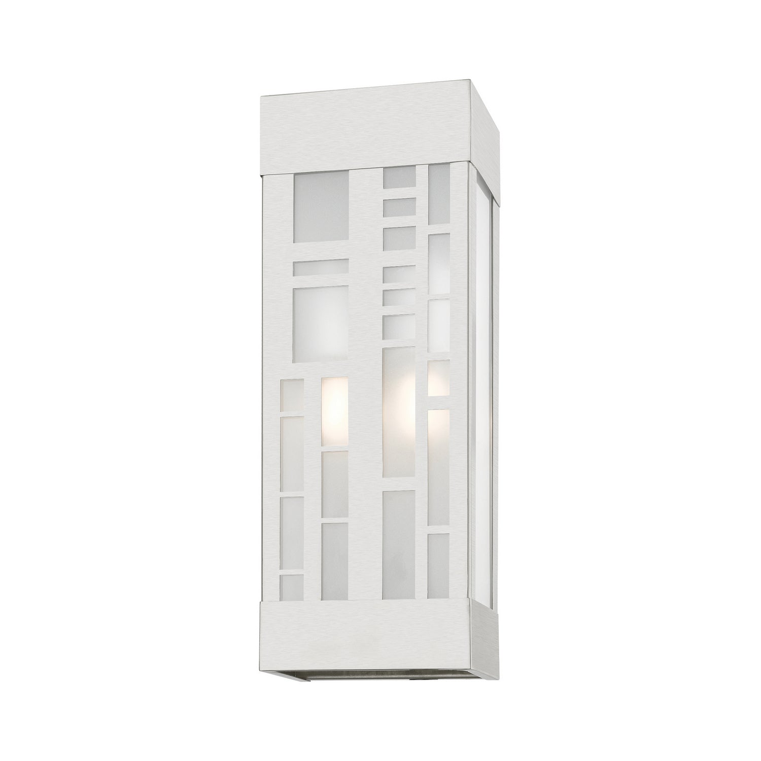 Livex Lighting - 22972-91 - Two Light Outdoor Wall Sconce - Malmo - Brushed Nickel