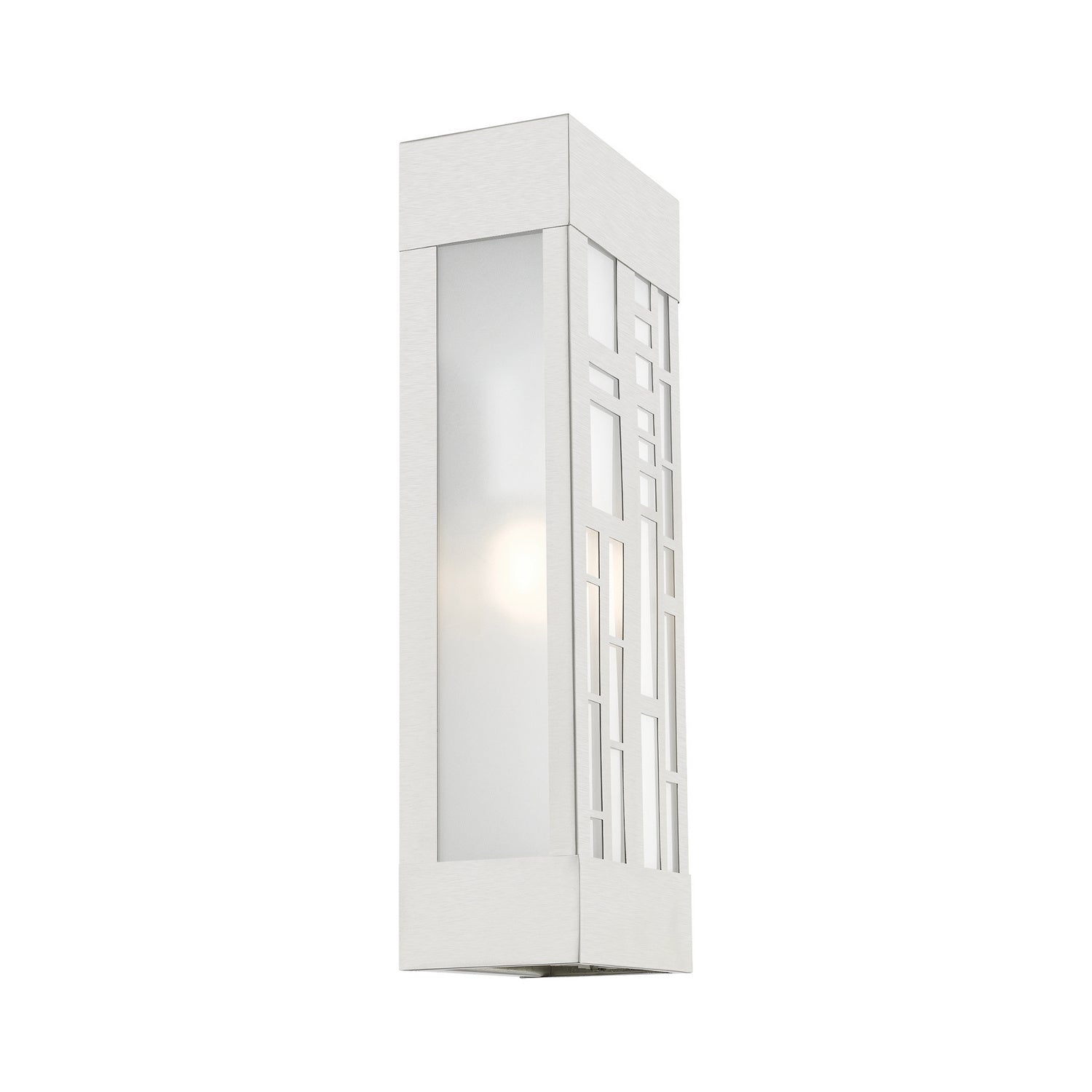 Livex Lighting - 22972-91 - Two Light Outdoor Wall Sconce - Malmo - Brushed Nickel