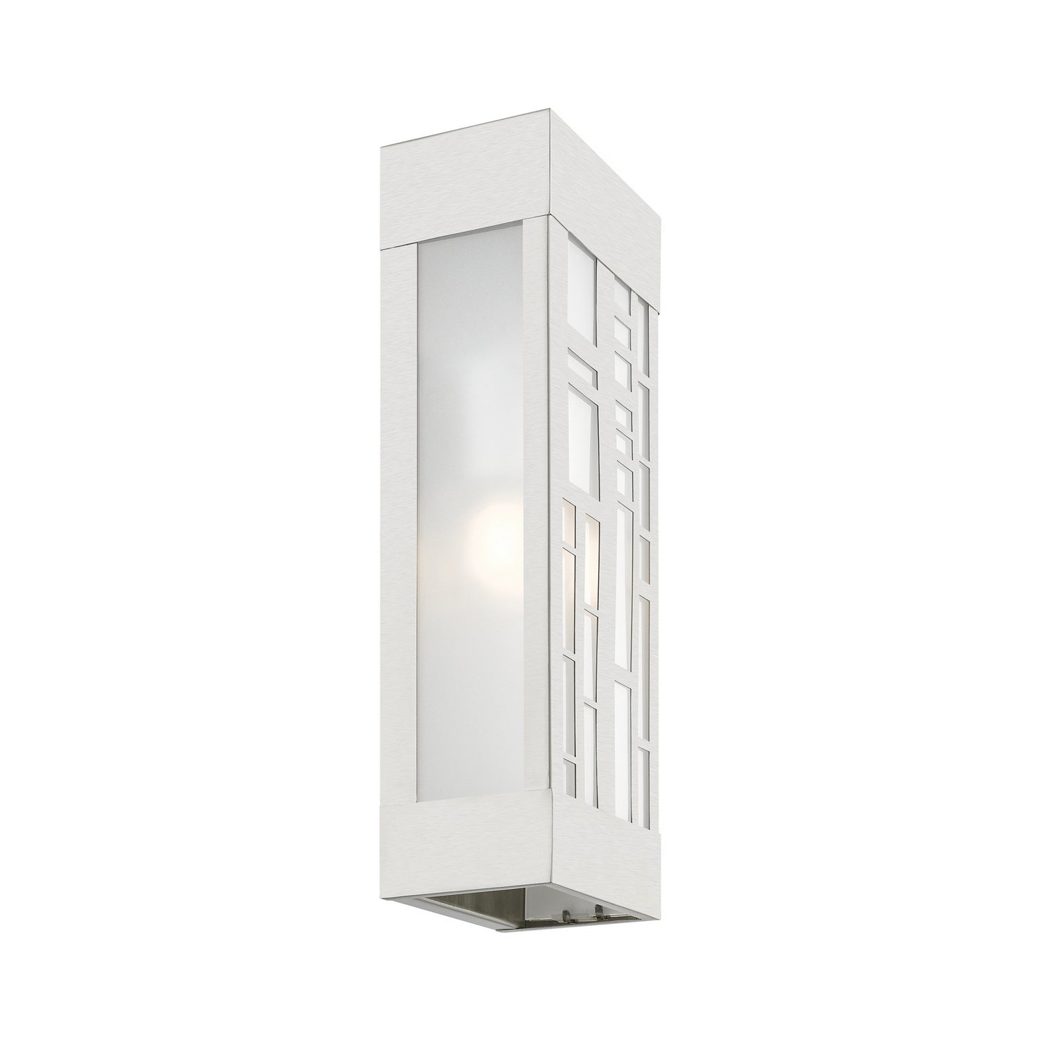 Livex Lighting - 22972-91 - Two Light Outdoor Wall Sconce - Malmo - Brushed Nickel
