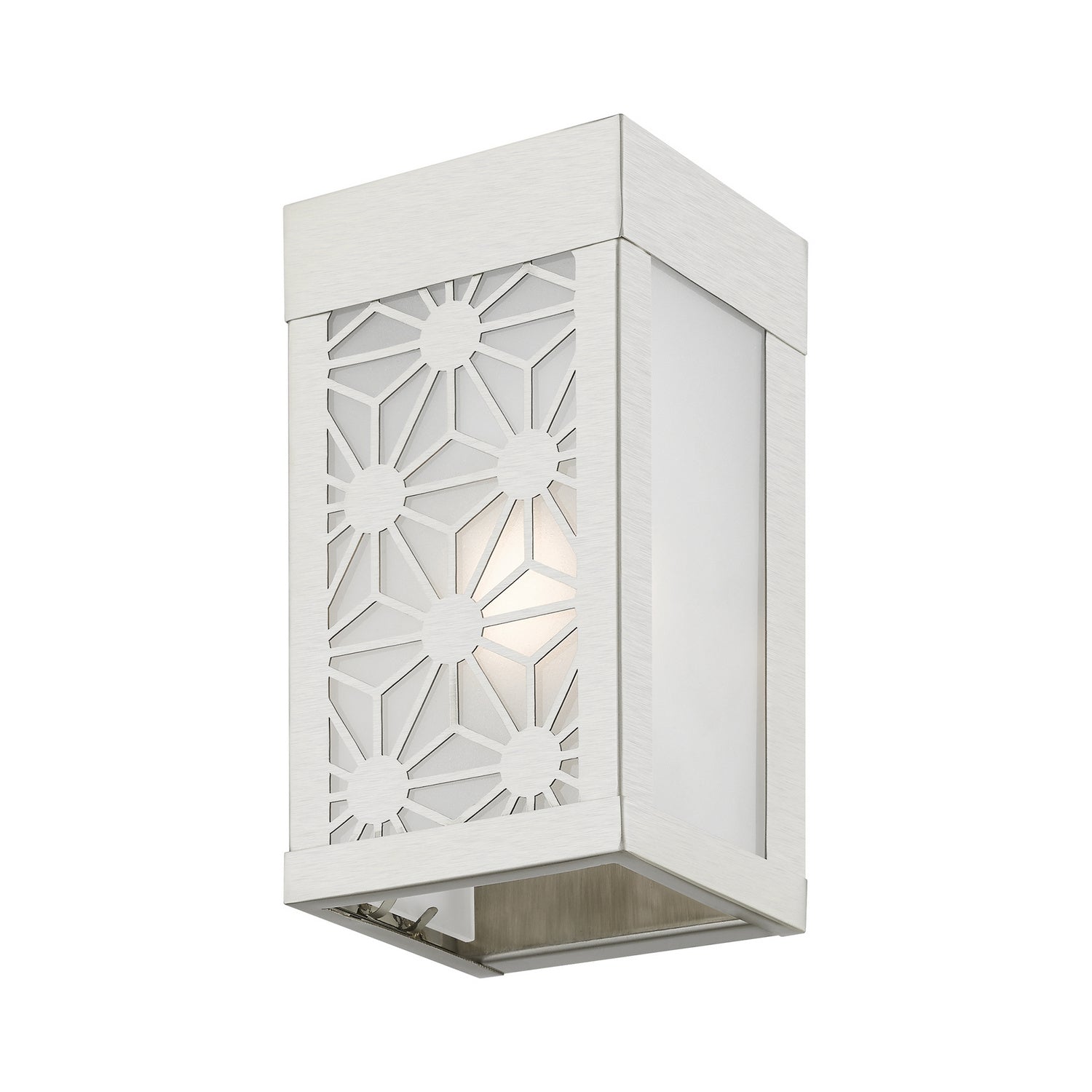 Livex Lighting - 24321-91 - One Light Outdoor Wall Sconce - Berkeley - Brushed Nickel