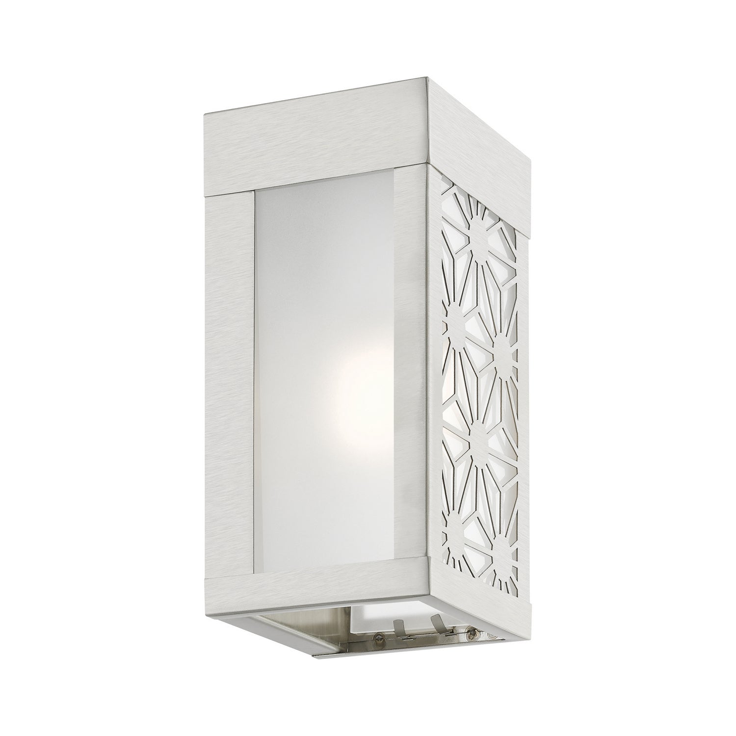Livex Lighting - 24321-91 - One Light Outdoor Wall Sconce - Berkeley - Brushed Nickel
