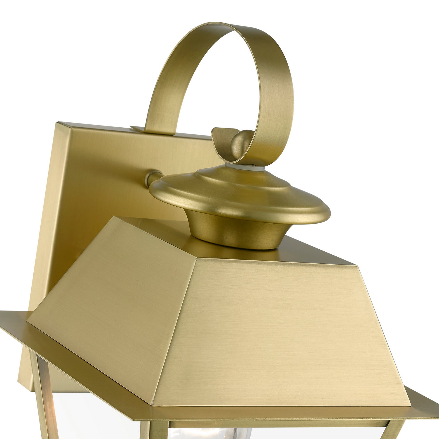 Livex Lighting - 27212-08 - One Light Outdoor Wall Lantern - Wentworth - Natural Brass
