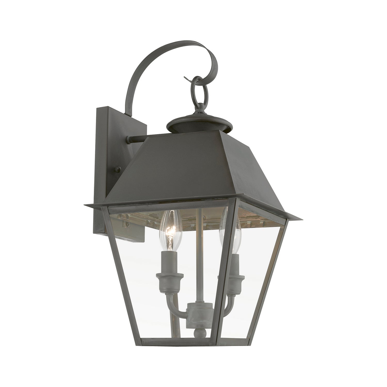 Livex Lighting - 27215-61 - Two Light Outdoor Wall Lantern - Wentworth - Charcoal