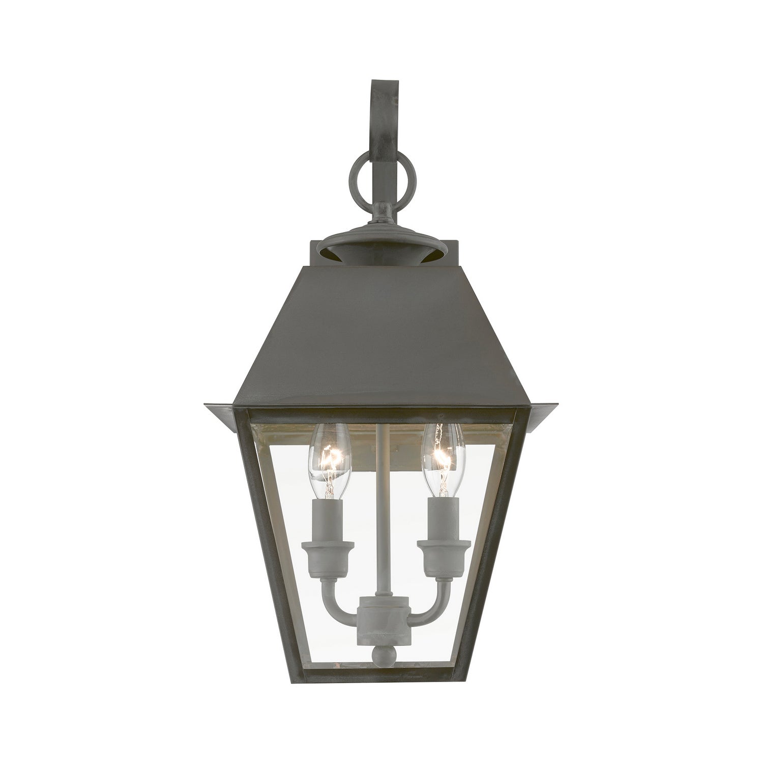 Livex Lighting - 27215-61 - Two Light Outdoor Wall Lantern - Wentworth - Charcoal