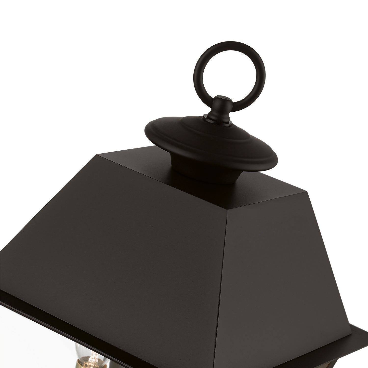 Livex Lighting - 27216-07 - Two Light Outdoor Post Top Lantern - Wentworth - Bronze w/Antique Brass Finish Cluster