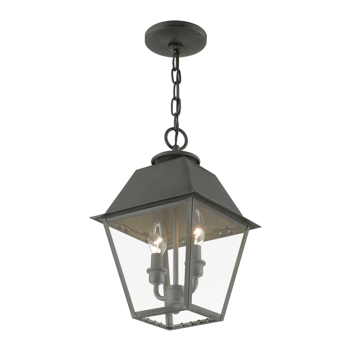 Livex Lighting - 27217-61 - Two Light Outdoor Pendant - Wentworth - Charcoal