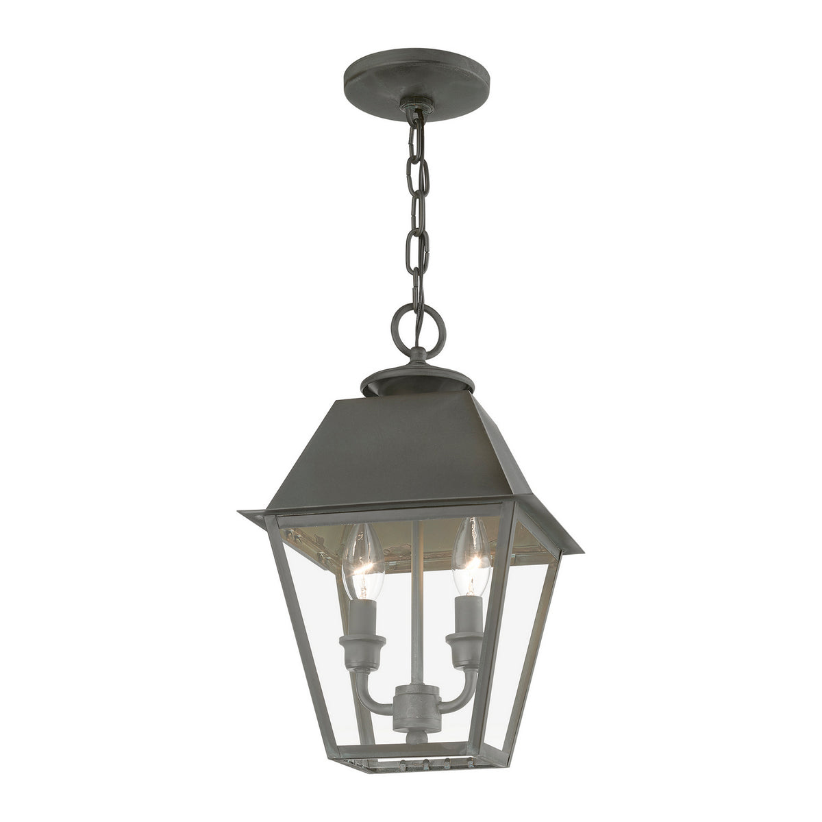 Livex Lighting - 27217-61 - Two Light Outdoor Pendant - Wentworth - Charcoal