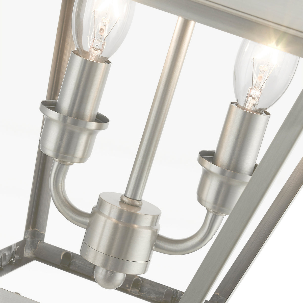Livex Lighting - 27217-91 - Two Light Outdoor Pendant - Wentworth - Brushed Nickel