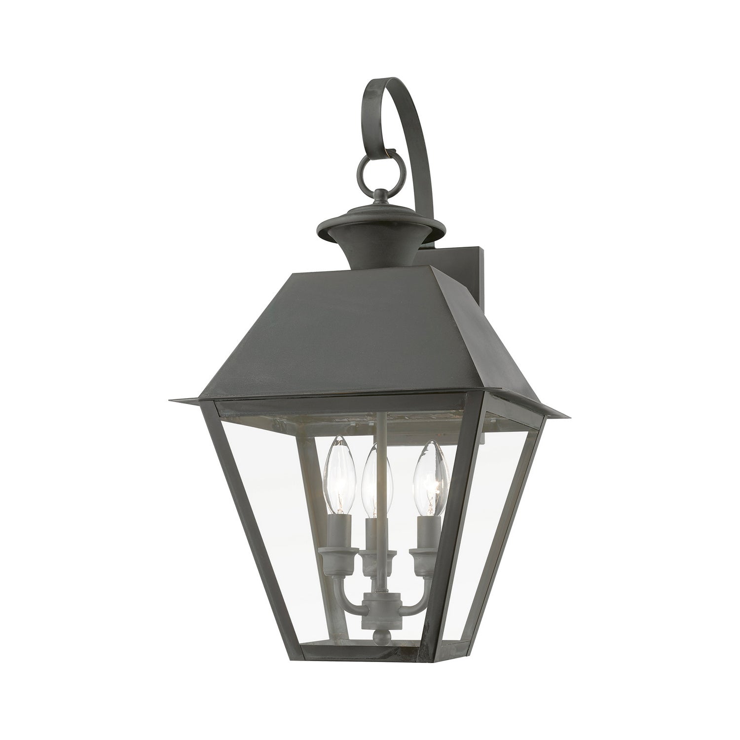 Livex Lighting - 27218-61 - Three Light Outdoor Wall Lantern - Wentworth - Charcoal