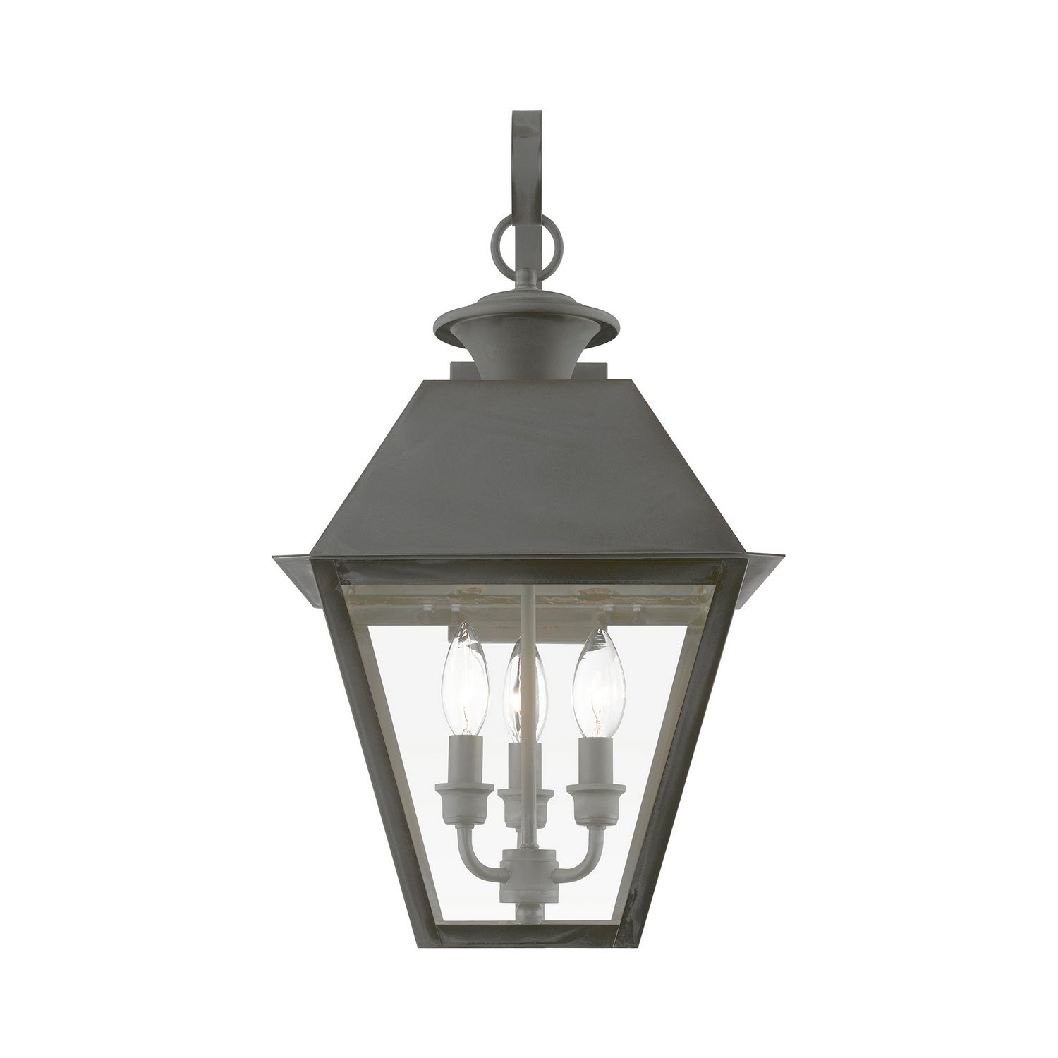 Livex Lighting - 27218-61 - Three Light Outdoor Wall Lantern - Wentworth - Charcoal