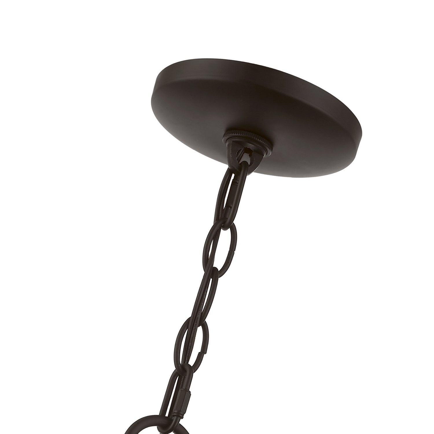 Livex Lighting - 27220-07 - Three Light Outdoor Pendant - Wentworth - Bronze w/Antique Brass Finish Cluster