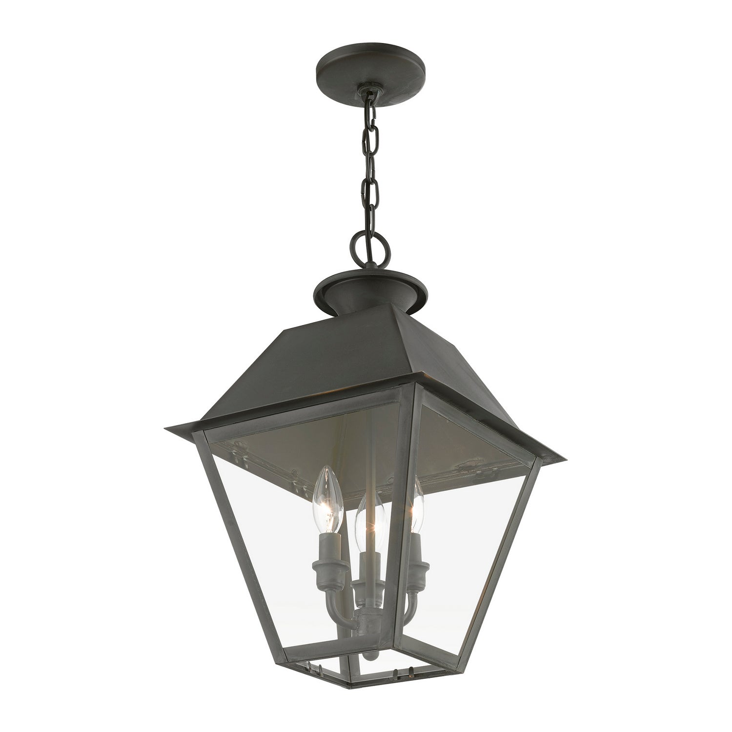 Livex Lighting - 27220-61 - Three Light Outdoor Pendant - Wentworth - Charcoal