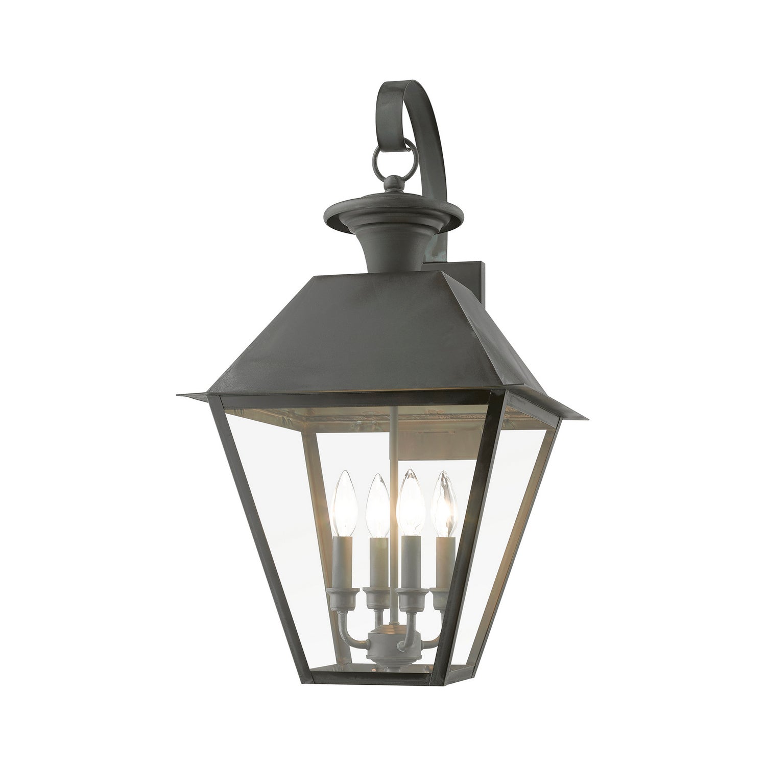 Livex Lighting - 27222-61 - Four Light Outdoor Wall Lantern - Wentworth - Charcoal