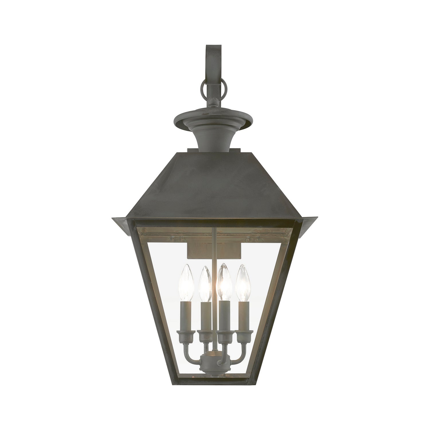 Livex Lighting - 27222-61 - Four Light Outdoor Wall Lantern - Wentworth - Charcoal