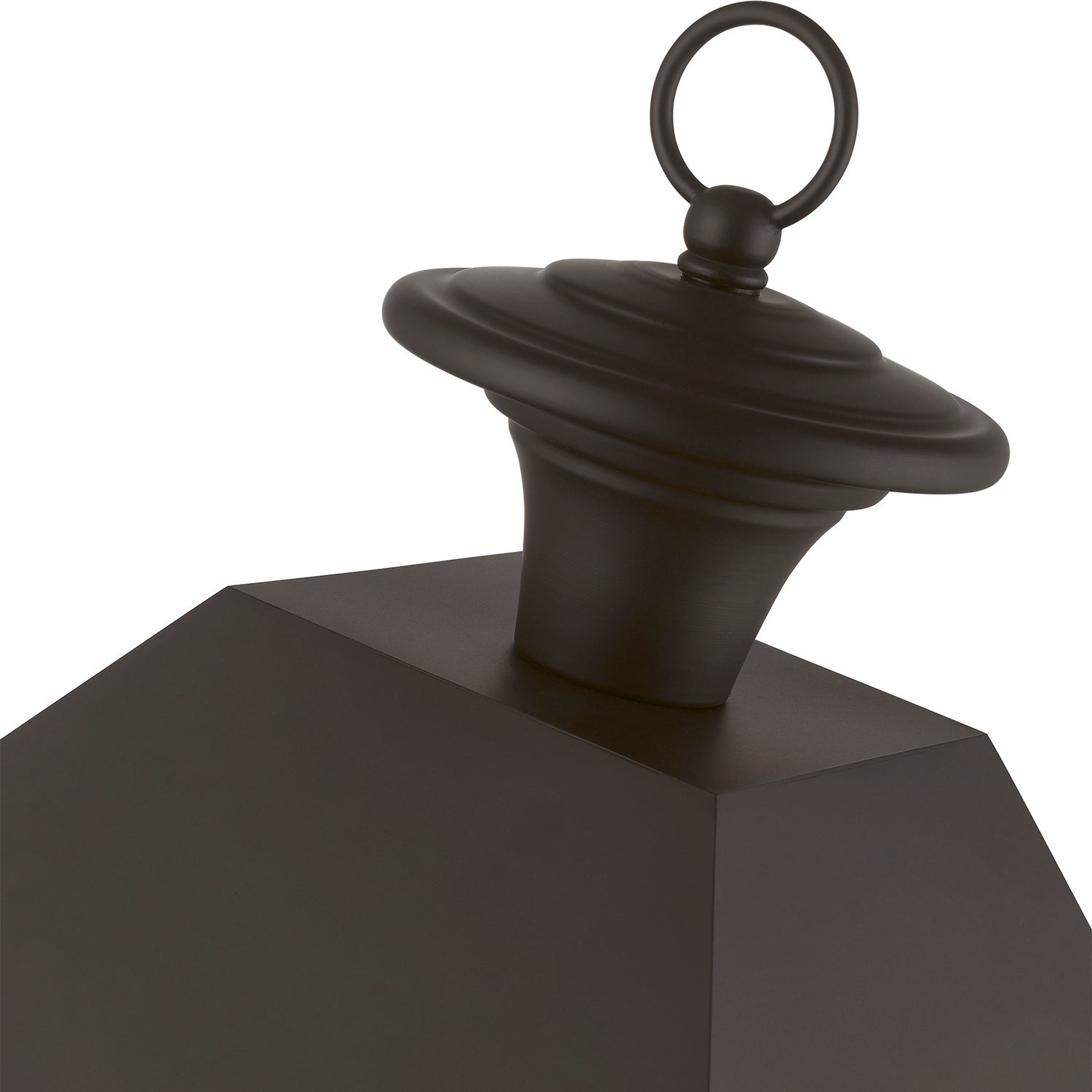Livex Lighting - 27223-07 - Four Light Outdoor Post Top Lantern - Wentworth - Bronze w/Antique Brass Finish Cluster