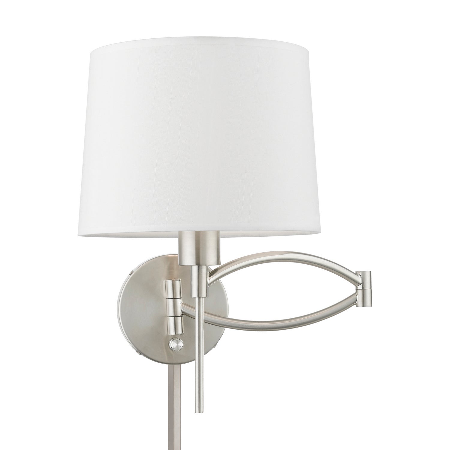 Livex Lighting - 40044-91 - One Light Swing Arm Wall Lamp - Swing Arm Wall Lamps - Brushed Nickel