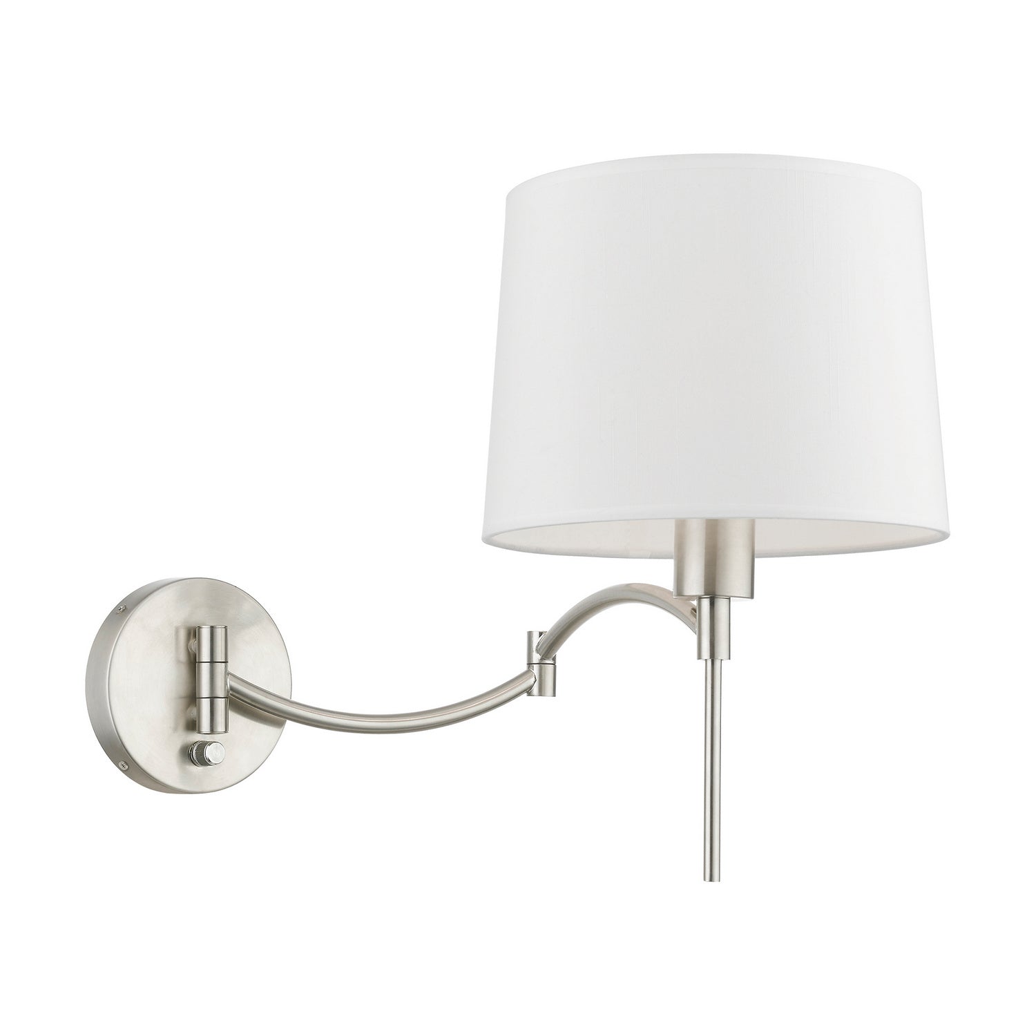 Livex Lighting - 40044-91 - One Light Swing Arm Wall Lamp - Swing Arm Wall Lamps - Brushed Nickel