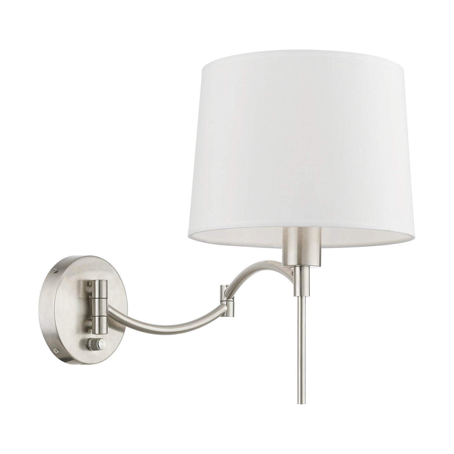 Livex Lighting - 40044-91 - One Light Swing Arm Wall Lamp - Swing Arm Wall Lamps - Brushed Nickel