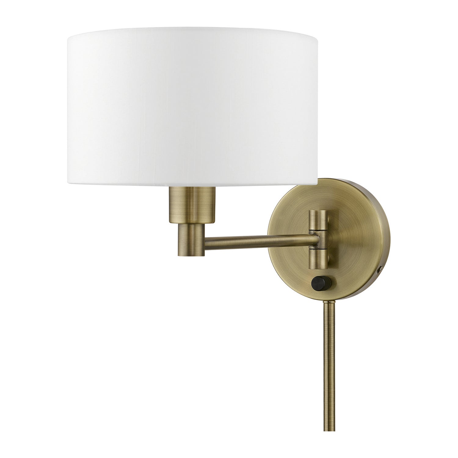 Livex Lighting - 40080-01 - One Light Swing Arm Wall Lamp - Swing Arm Wall Lamps - Antique Brass