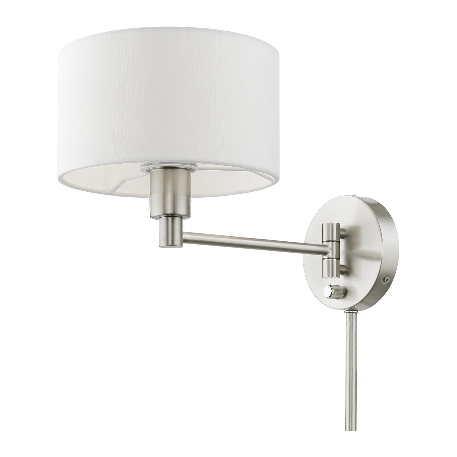 Livex Lighting - 40080-91 - One Light Swing Arm Wall Lamp - Swing Arm Wall Lamps - Brushed Nickel