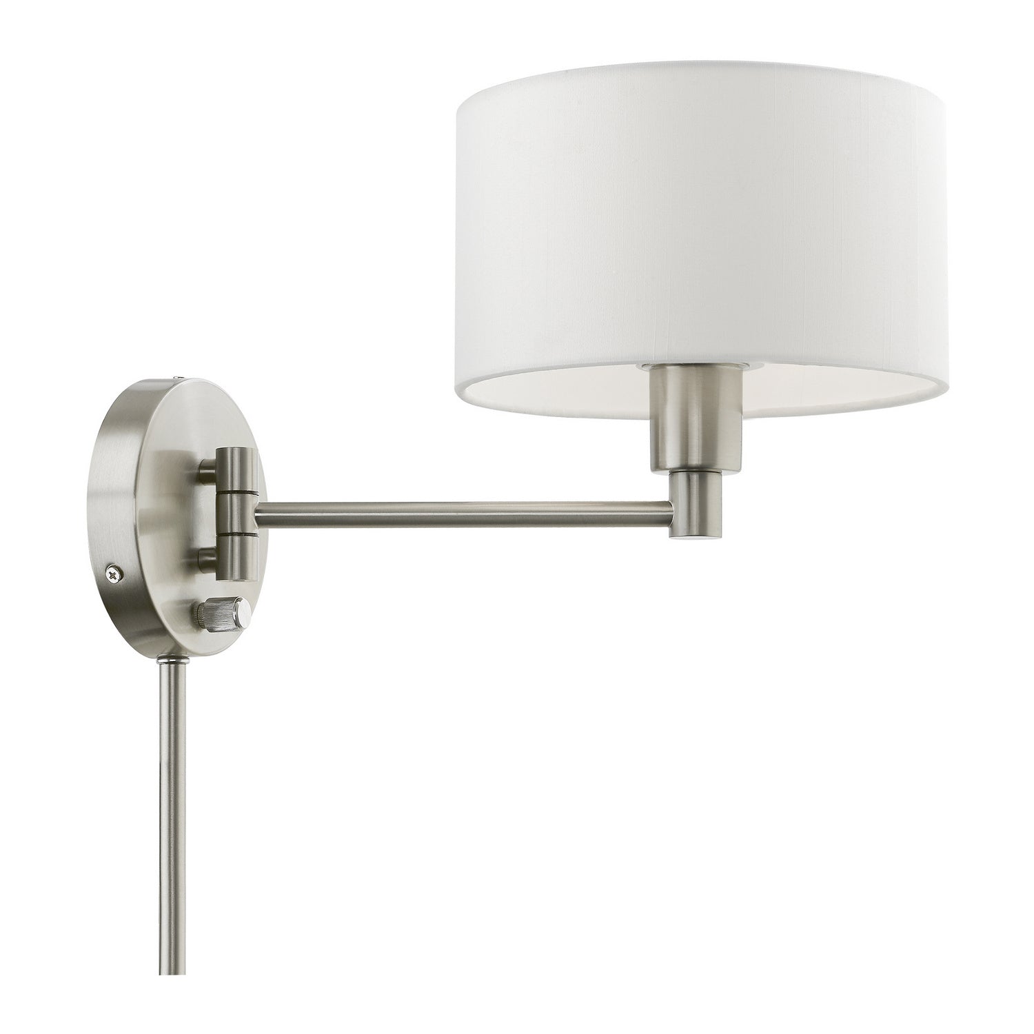 Livex Lighting - 40080-91 - One Light Swing Arm Wall Lamp - Swing Arm Wall Lamps - Brushed Nickel