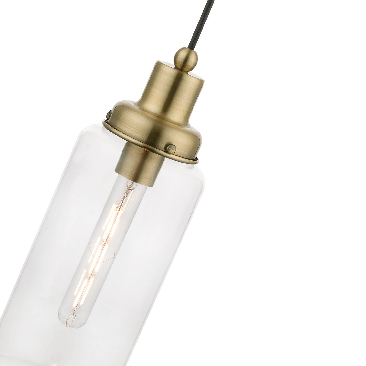 Livex Lighting - 40614-01 - One Light Mini Pendant - Oakhurst - Antique Brass