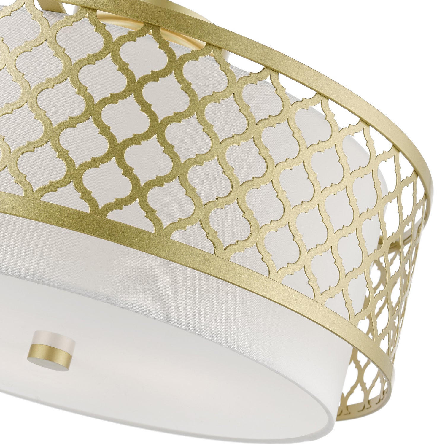 Livex Lighting - 41109-33 - Three Light Semi-Flush Mount - Arabesque - Soft Gold