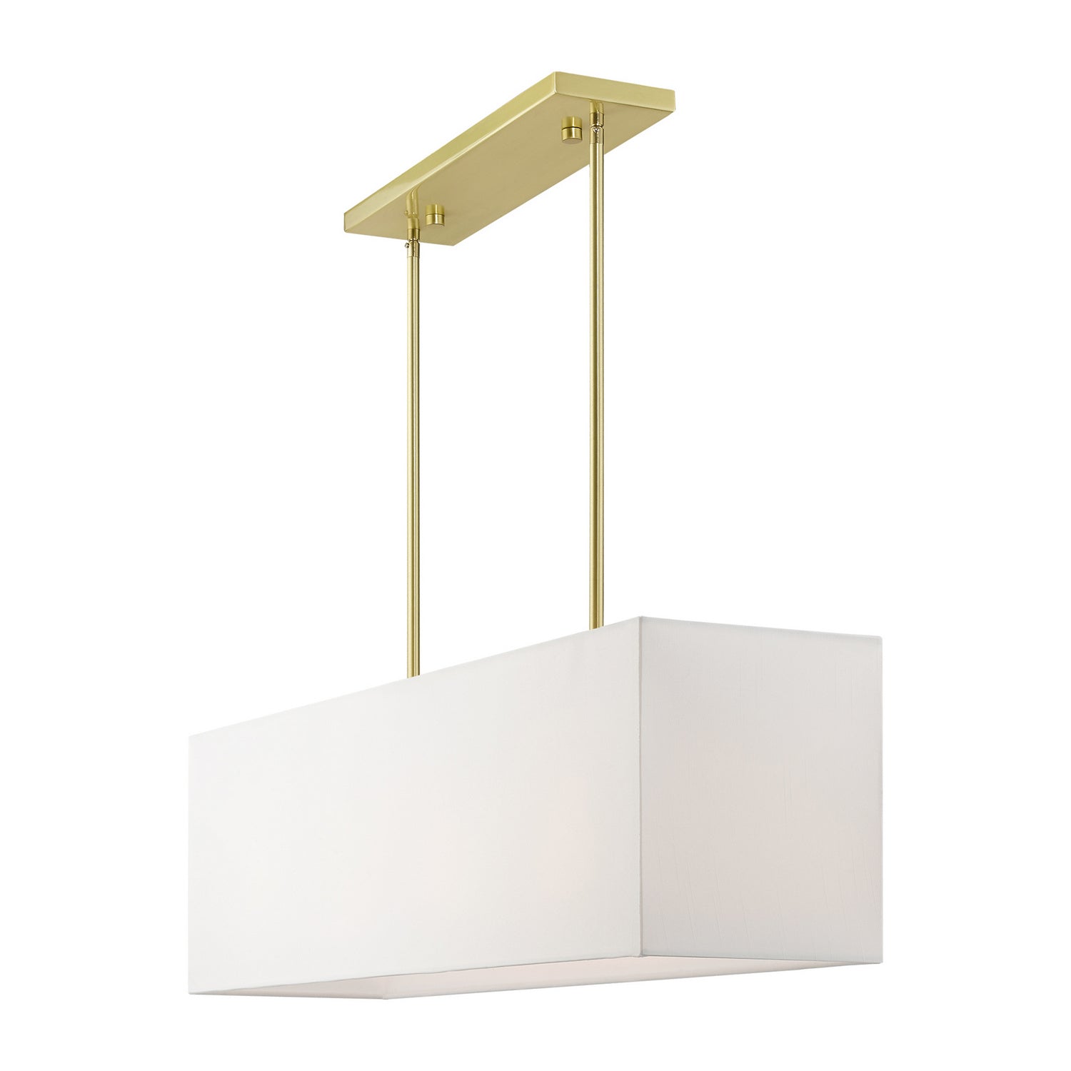 Livex Lighting - 41155-12 - Four Light Linear Chandelier - Summit - Satin Brass
