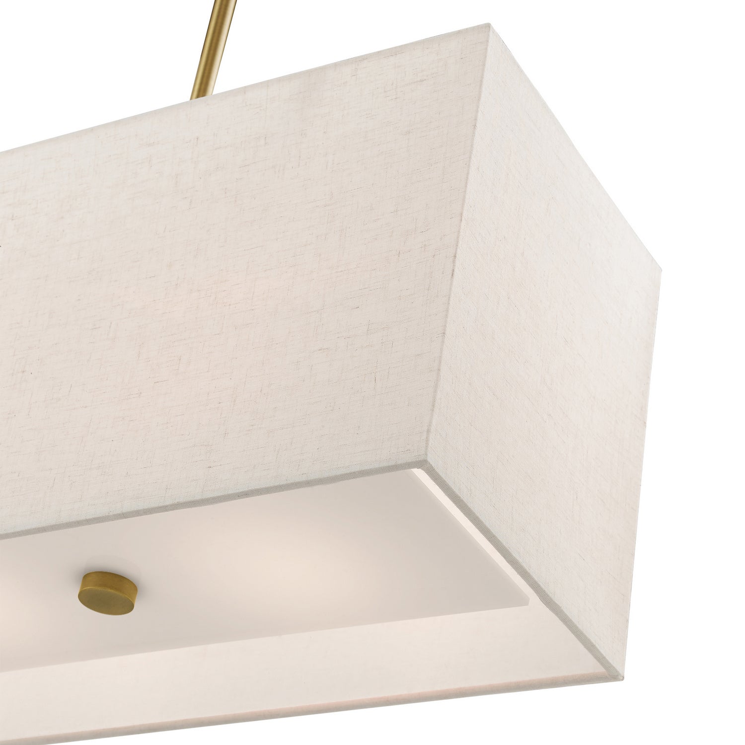 Livex Lighting - 41156-01 - Four Light Linear Chandelier - Summit - Antique Brass