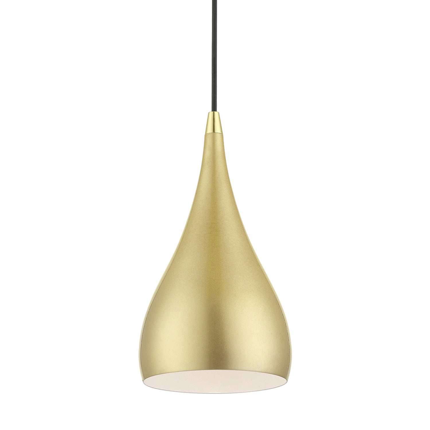 Livex Lighting - 41171-33 - One Light Mini Pendant - Amador - Soft Gold w/Polished Brass