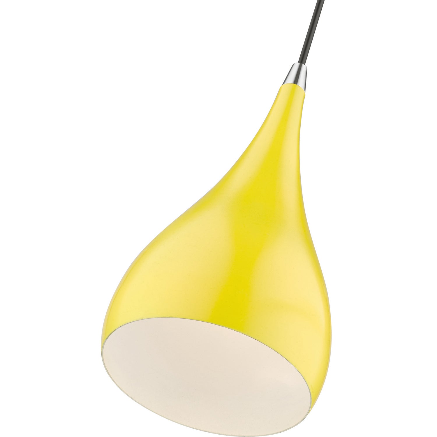 Livex Lighting - 41171-82 - One Light Mini Pendant - Amador - Shiny Yellow w/Polished Chrome